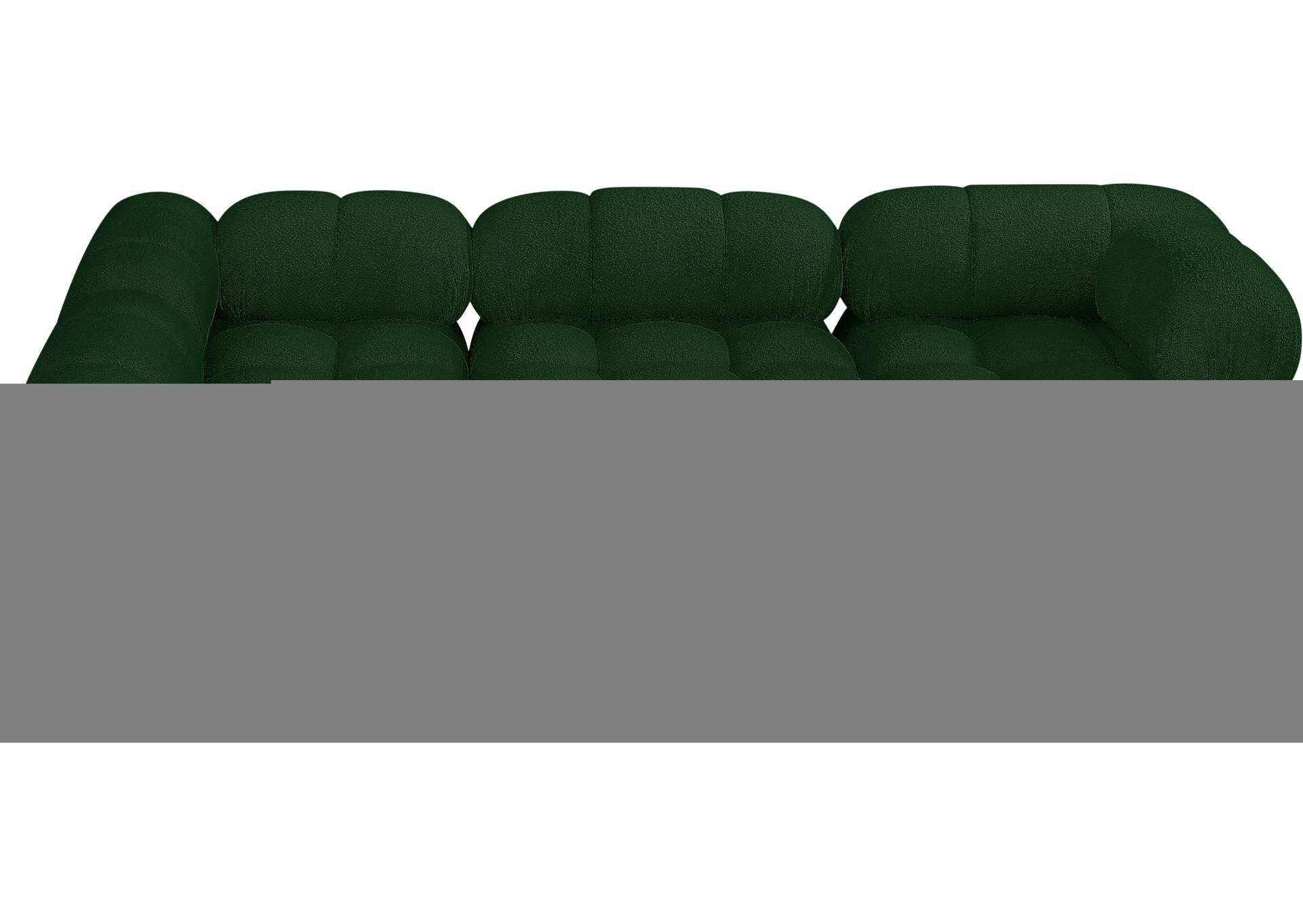 Ames Green Boucle Fabric Modular Sectional,Meridian Furniture