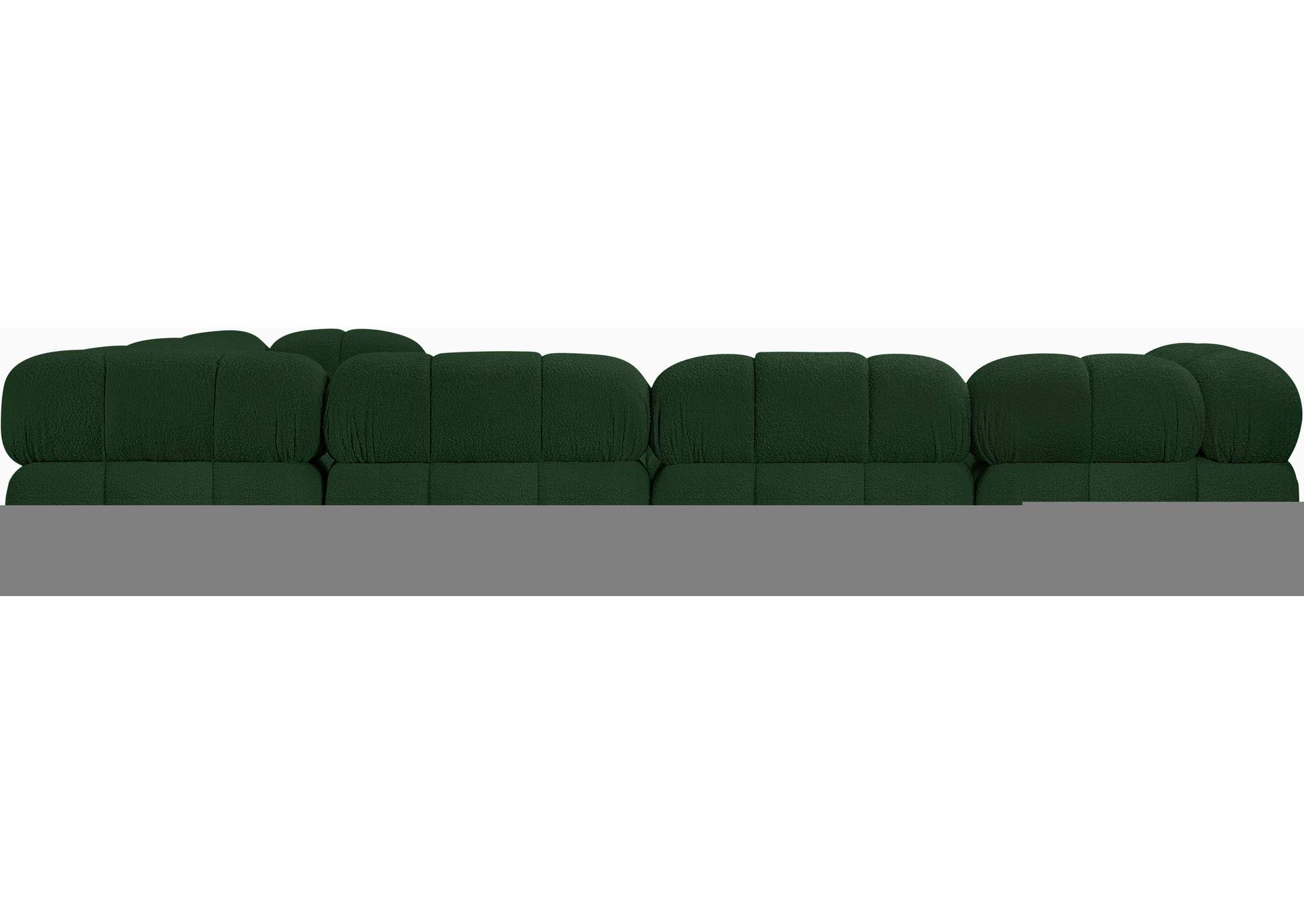 Ames Green Boucle Fabric Modular Sectional,Meridian Furniture