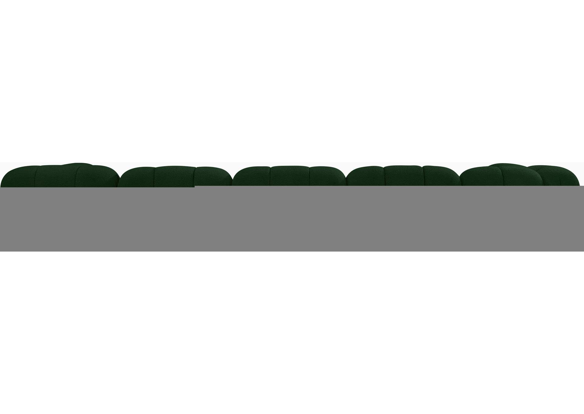 Ames Green Boucle Fabric Modular Sectional,Meridian Furniture