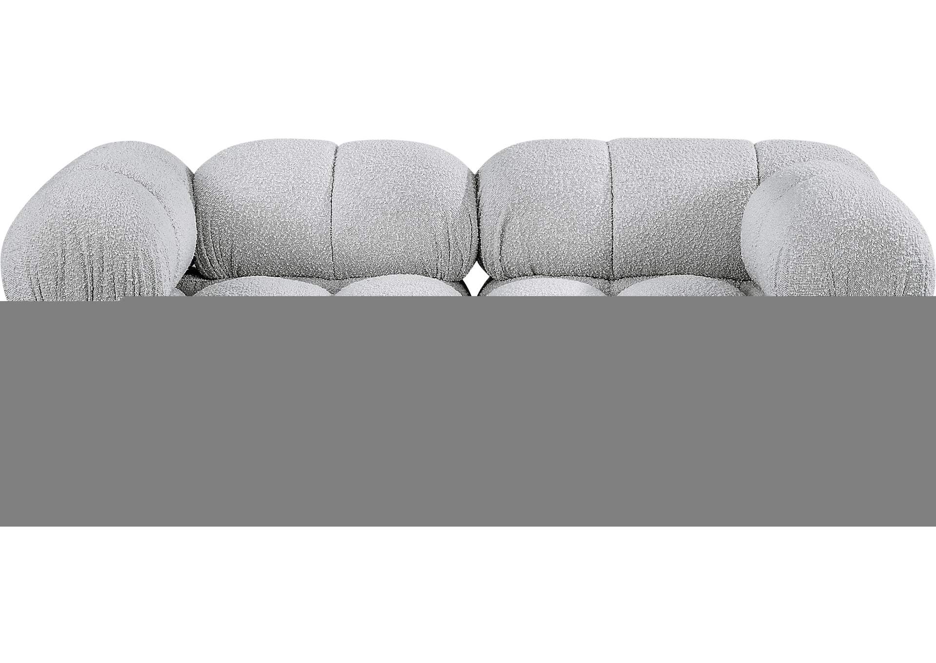Ames Grey Boucle Fabric Modular Sofa,Meridian Furniture