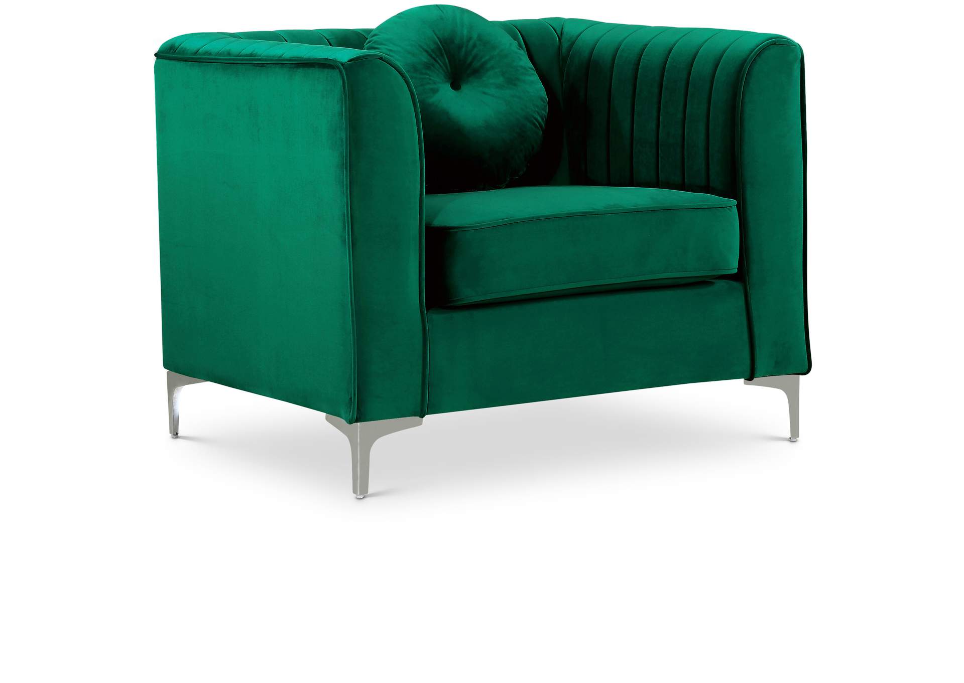 Isabelle Green Velvet Chair,Meridian Furniture