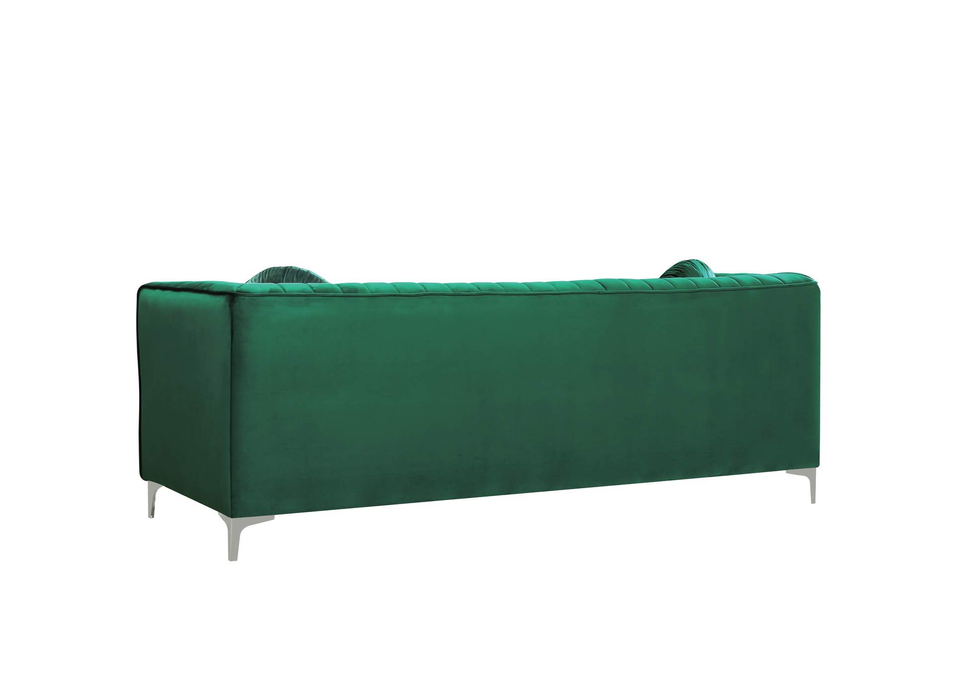 Isabelle Green Velvet Loveseat,Meridian Furniture