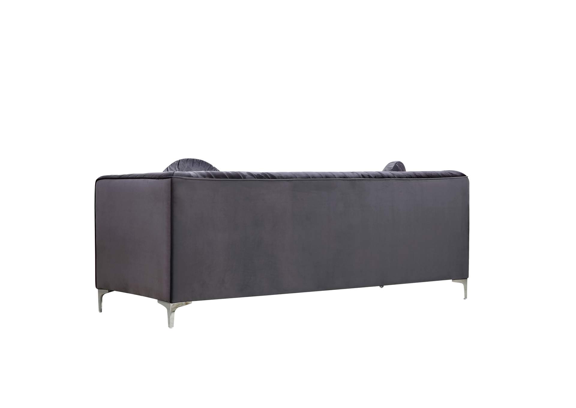 Isabelle Grey Velvet Sofa,Meridian Furniture