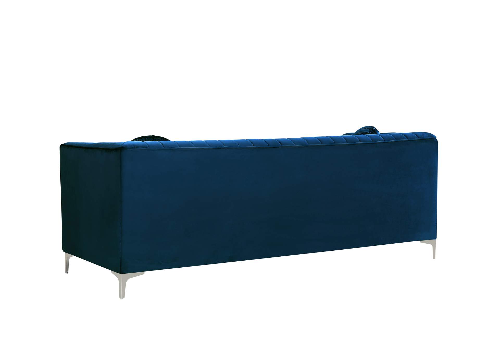 Isabelle Navy Velvet Loveseat,Meridian Furniture