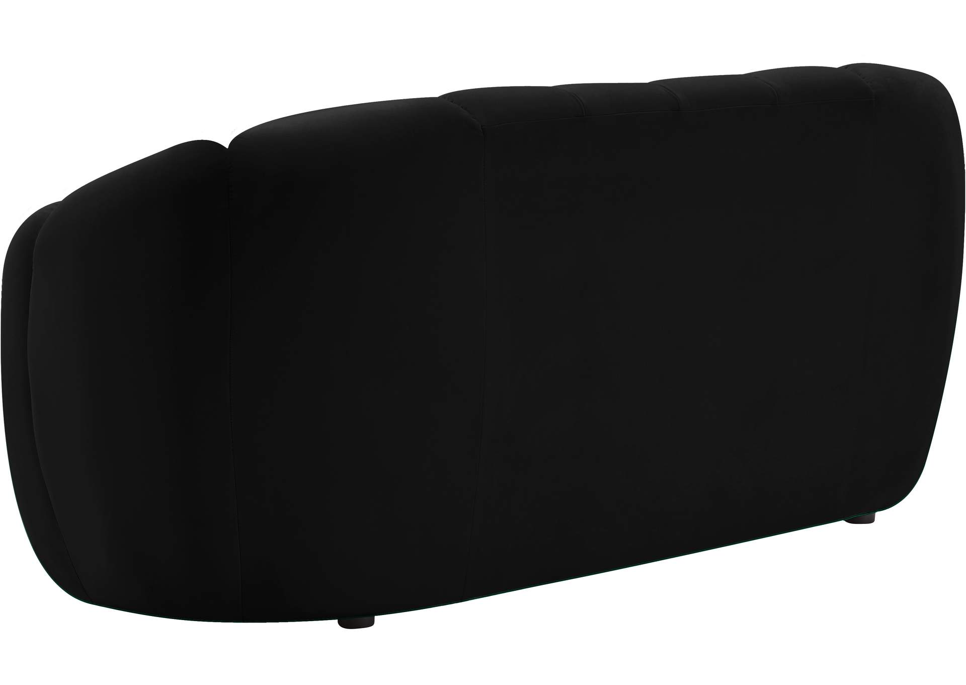 Elijah Black Velvet Loveseat,Meridian Furniture