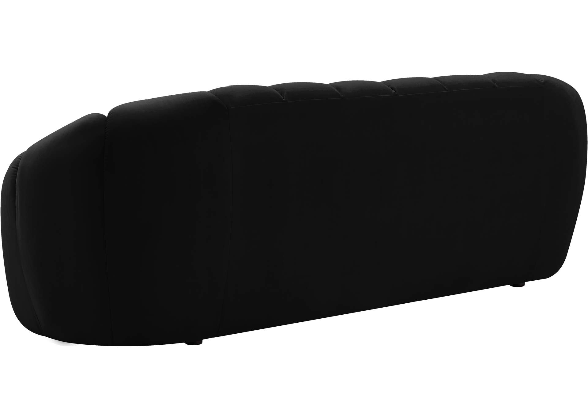 Elijah Black Velvet Sofa,Meridian Furniture