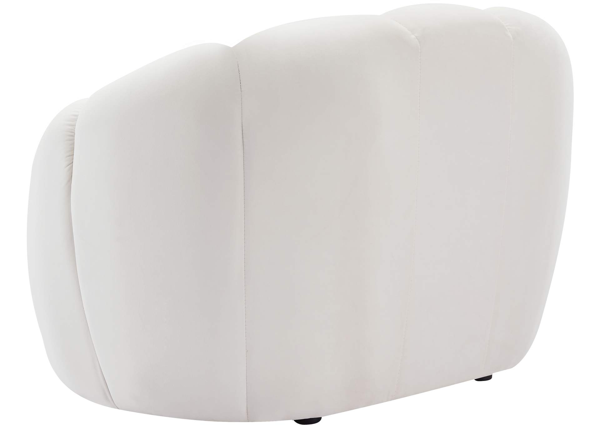 Elijah Cream Velvet Chair,Meridian Furniture