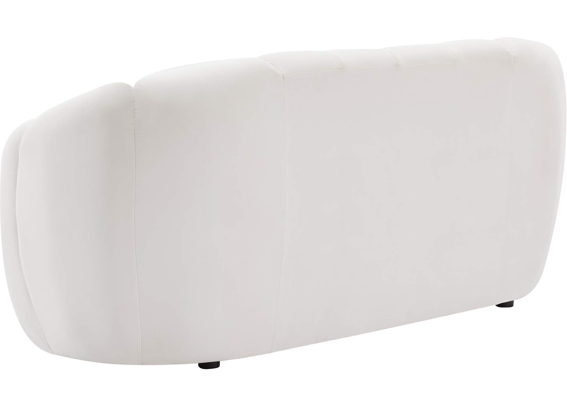 Elijah Cream Velvet Loveseat,Meridian Furniture