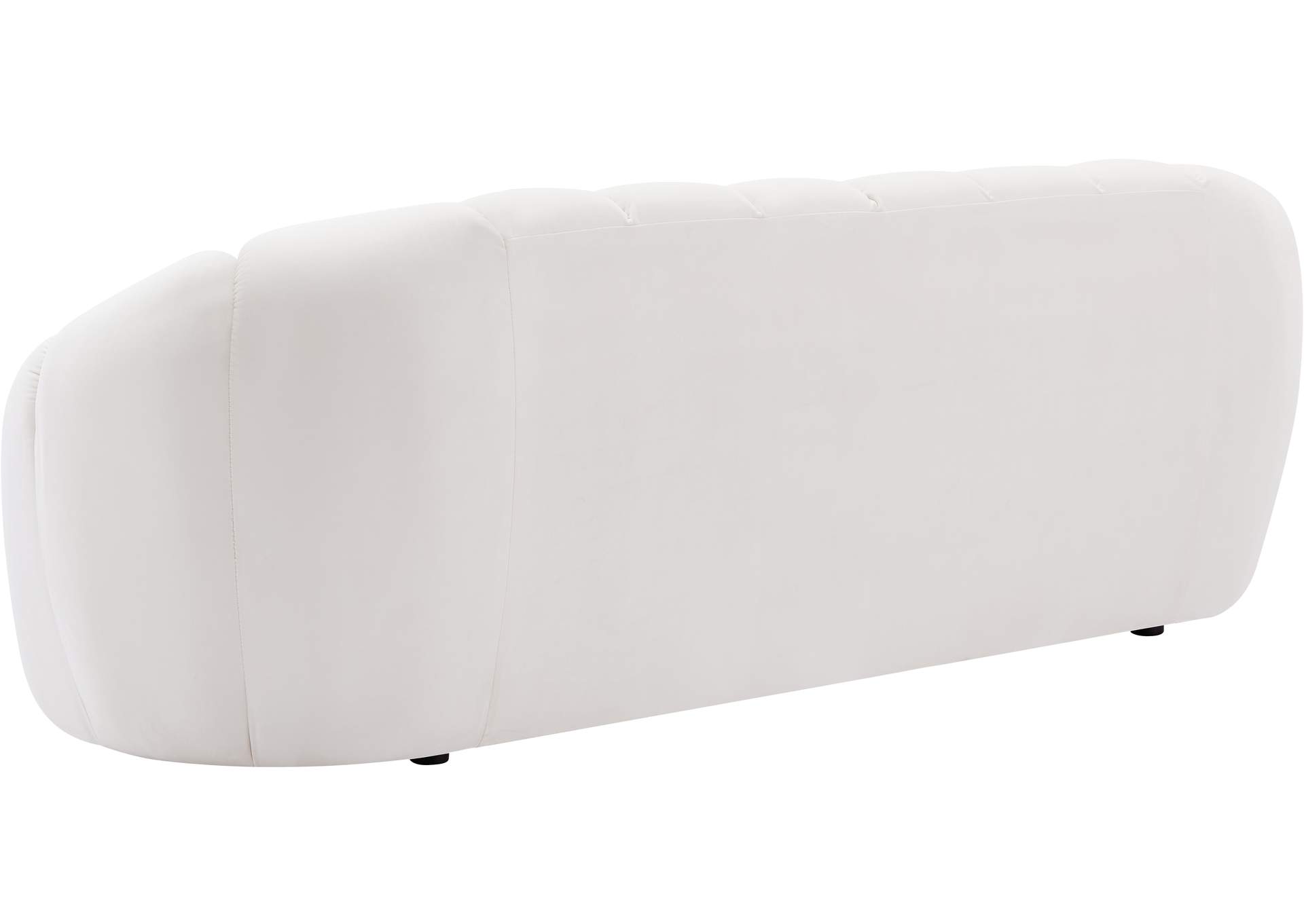 Elijah Cream Velvet Sofa,Meridian Furniture