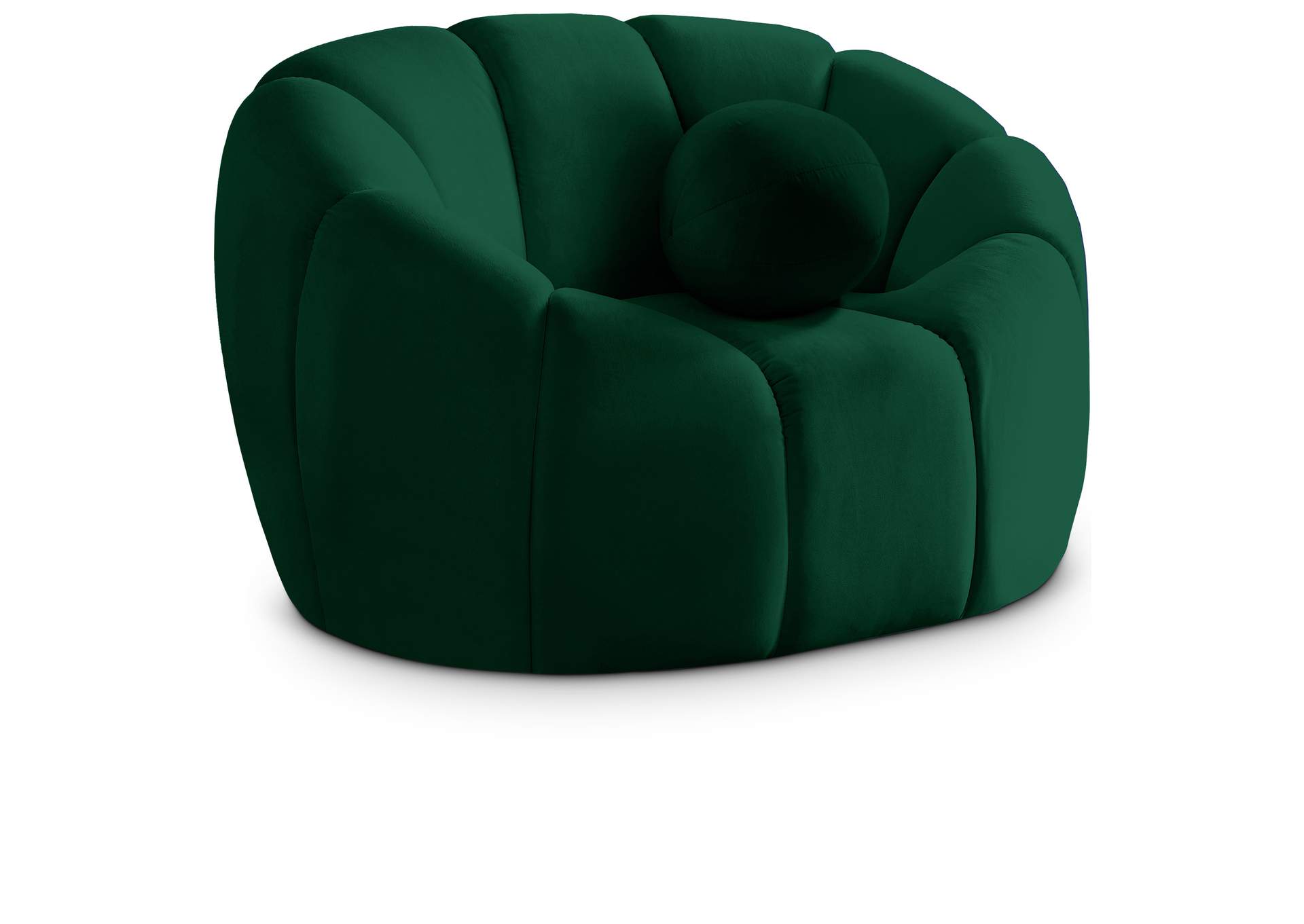 Elijah Green Velvet Chair,Meridian Furniture