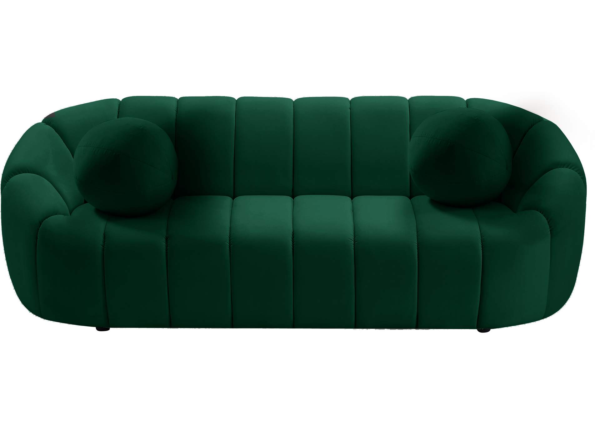 Elijah Green Velvet Sofa,Meridian Furniture