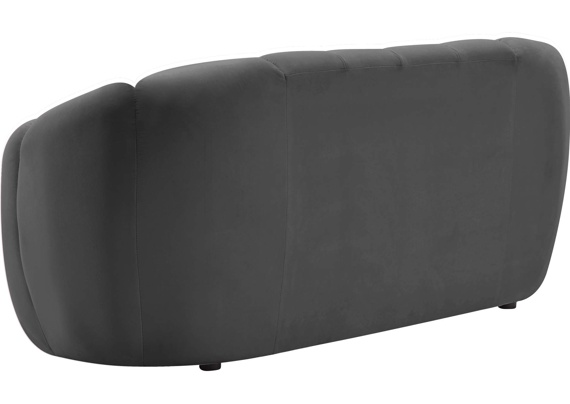 Elijah Grey Velvet Loveseat,Meridian Furniture