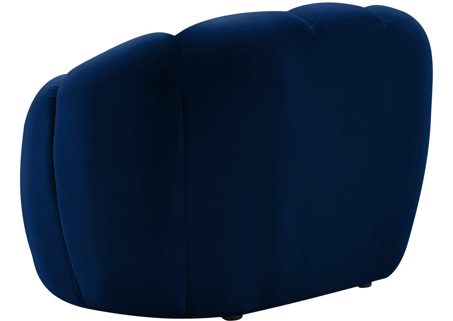 Elijah Navy Velvet Chair,Meridian Furniture