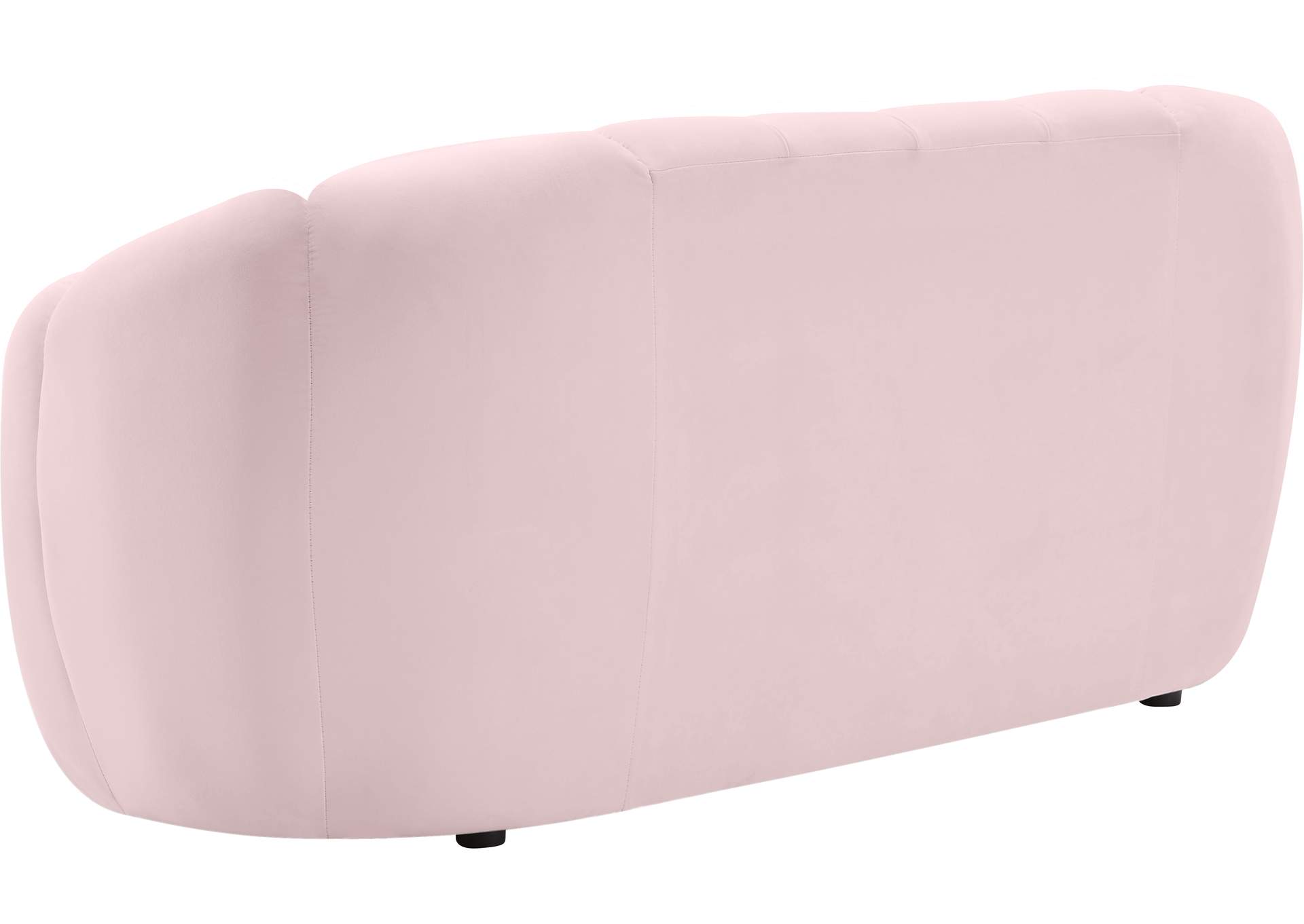 Elijah Pink Velvet Loveseat,Meridian Furniture