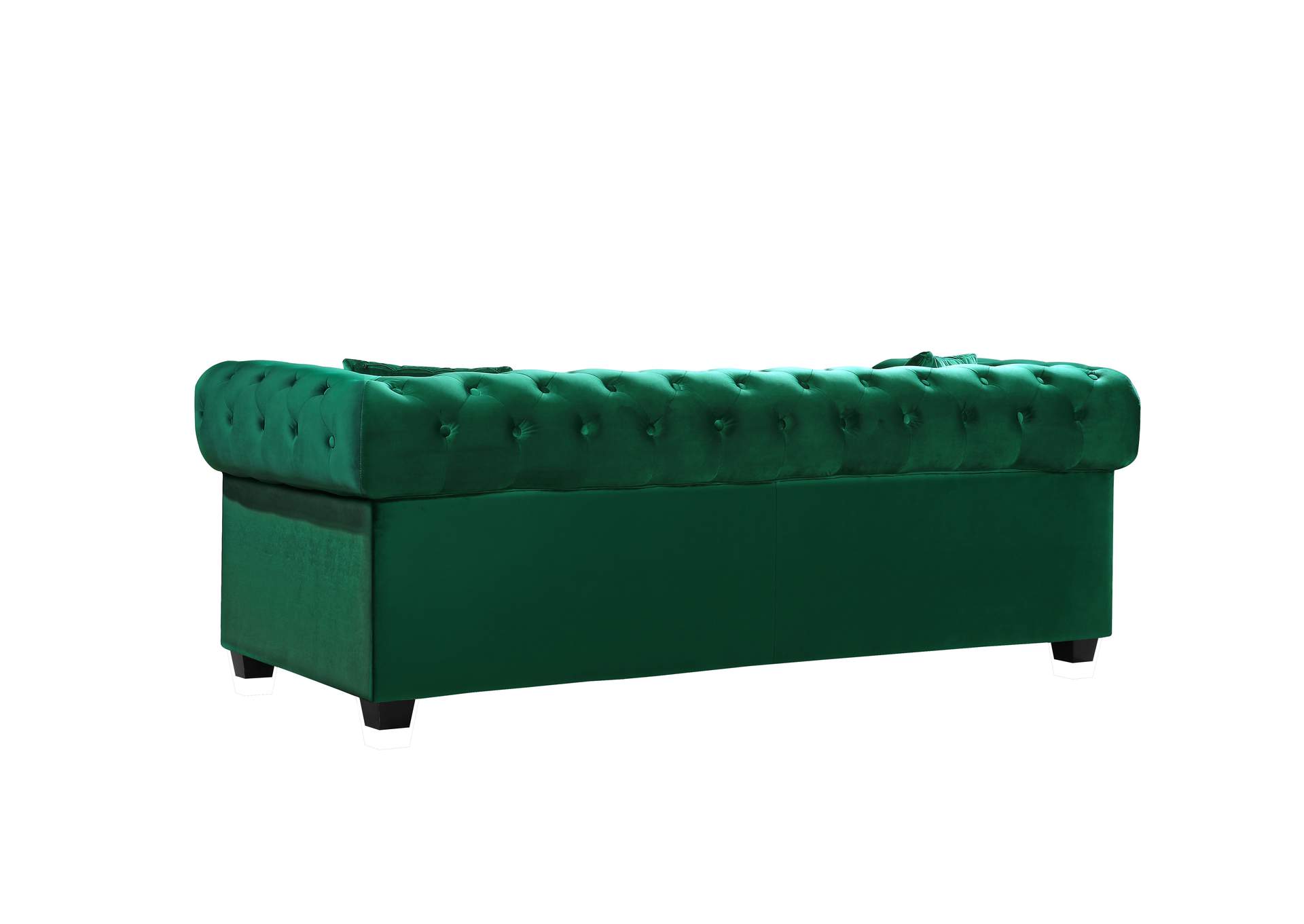 Bowery Green Velvet Loveseat,Meridian Furniture