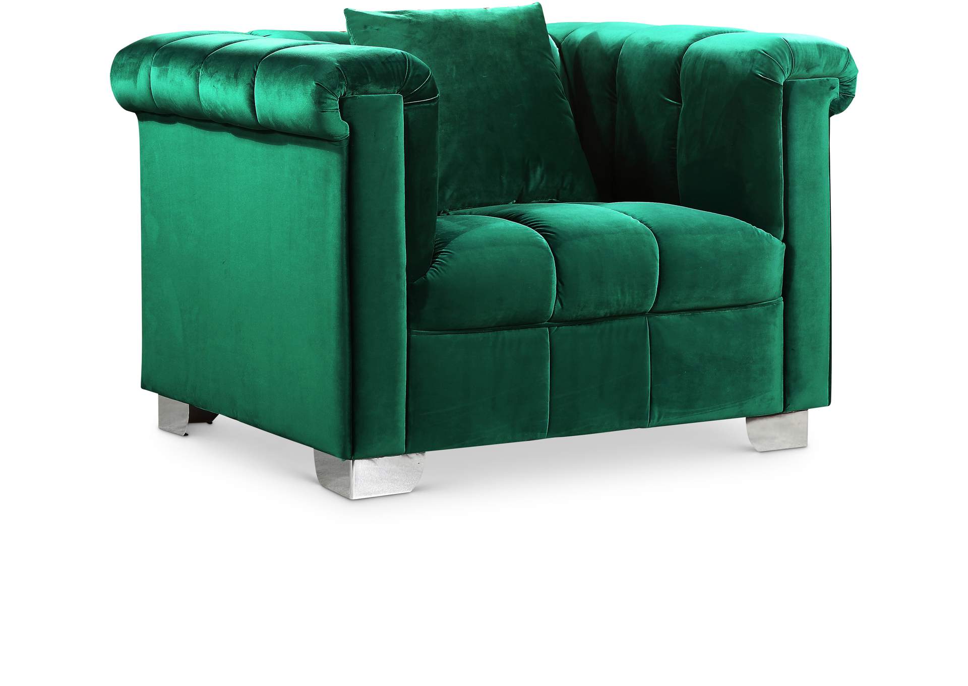 Kayla Green Velvet Chair,Meridian Furniture