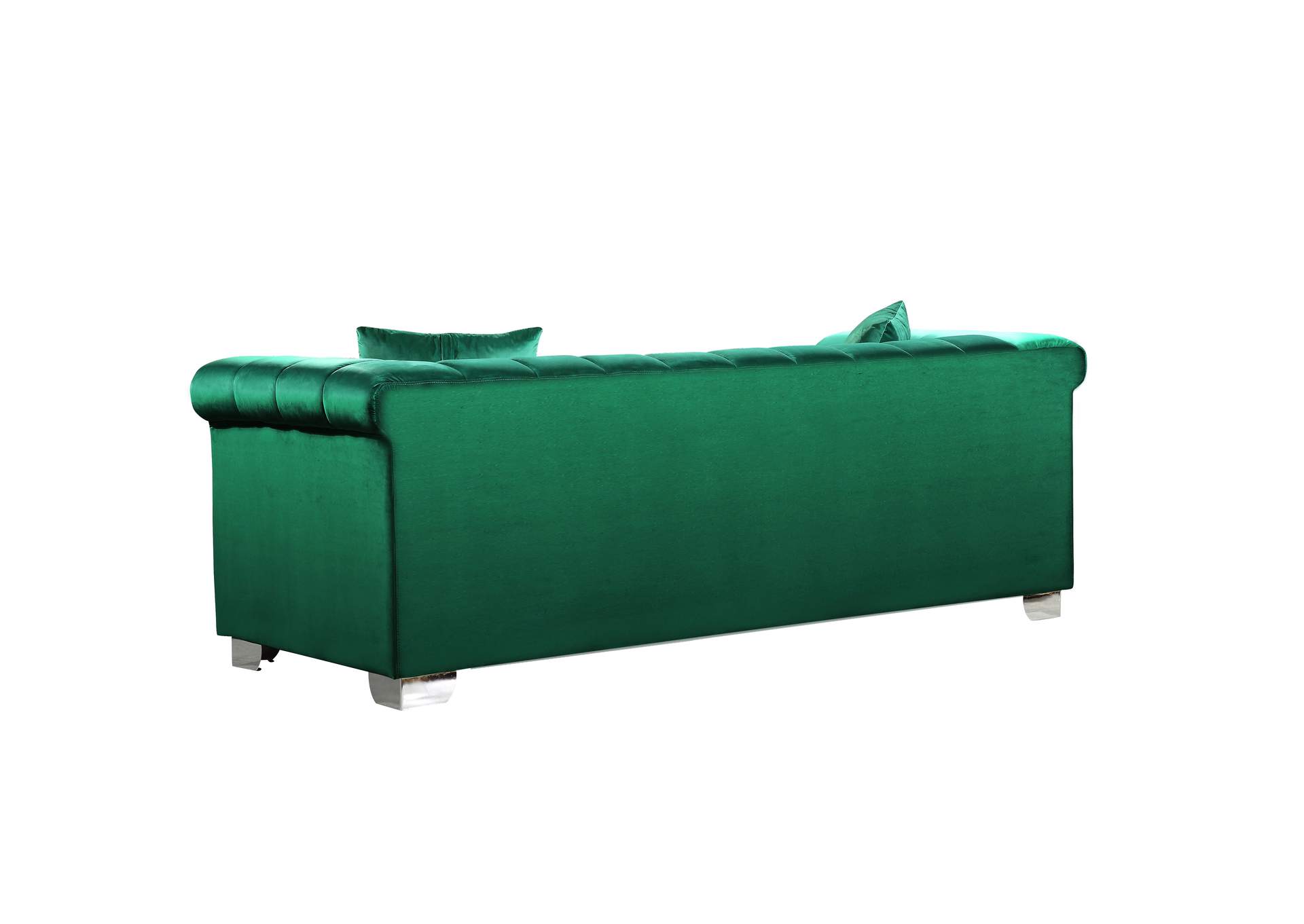 Kayla Green Velvet Loveseat,Meridian Furniture