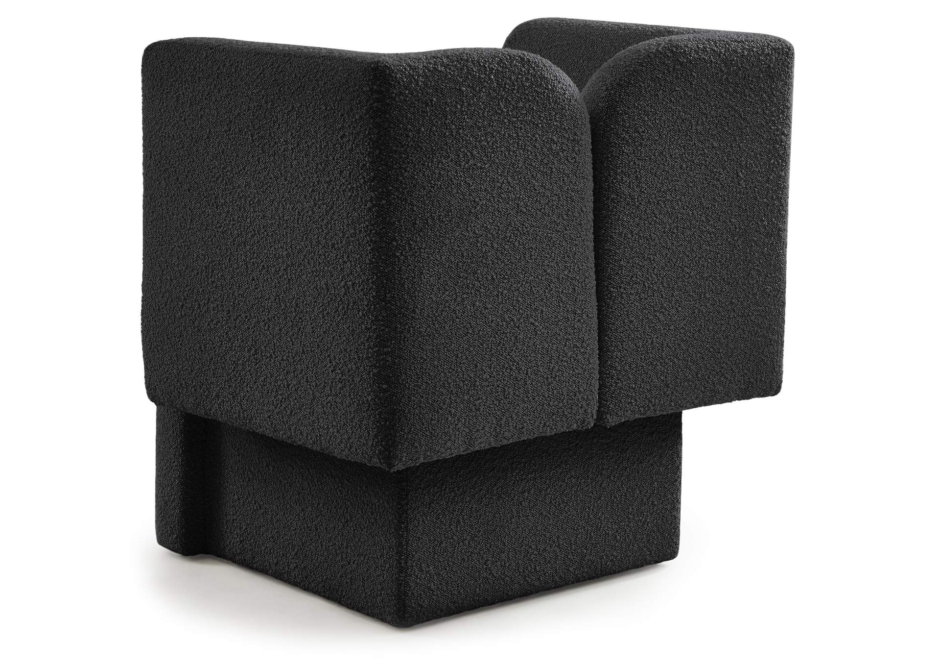 Marcel Black Boucle Fabric Chair,Meridian Furniture