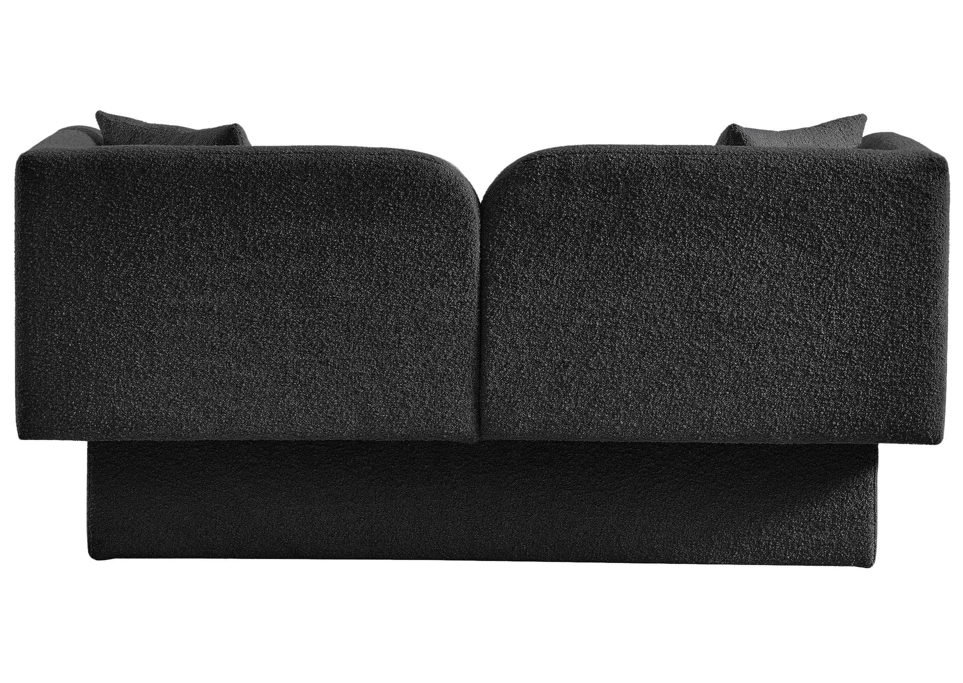 Marcel Black Boucle Fabric Loveseat,Meridian Furniture