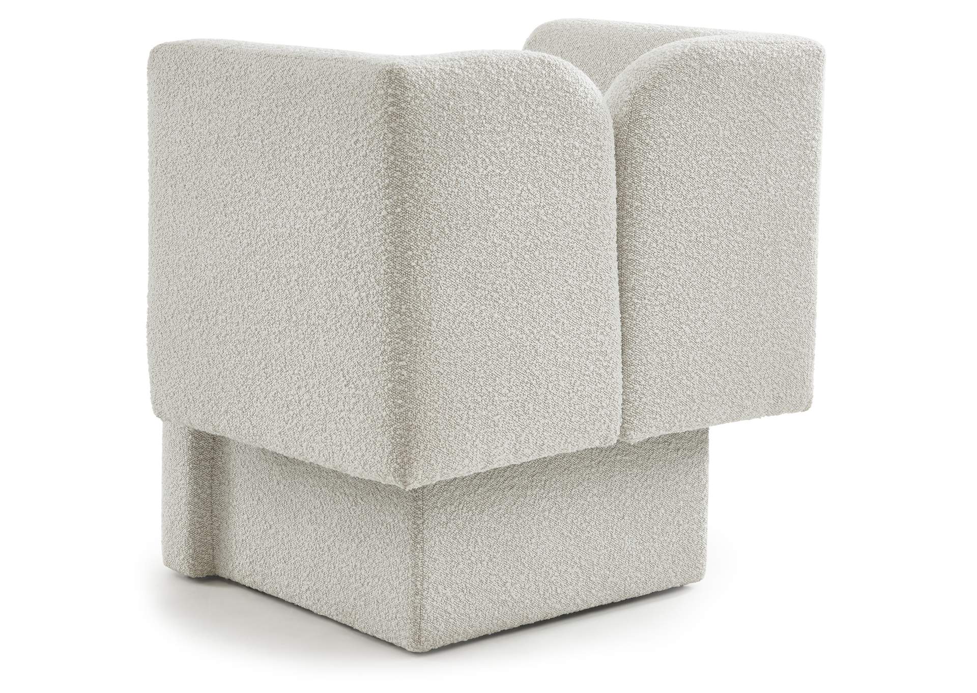 Marcel Cream Boucle Fabric Chair,Meridian Furniture