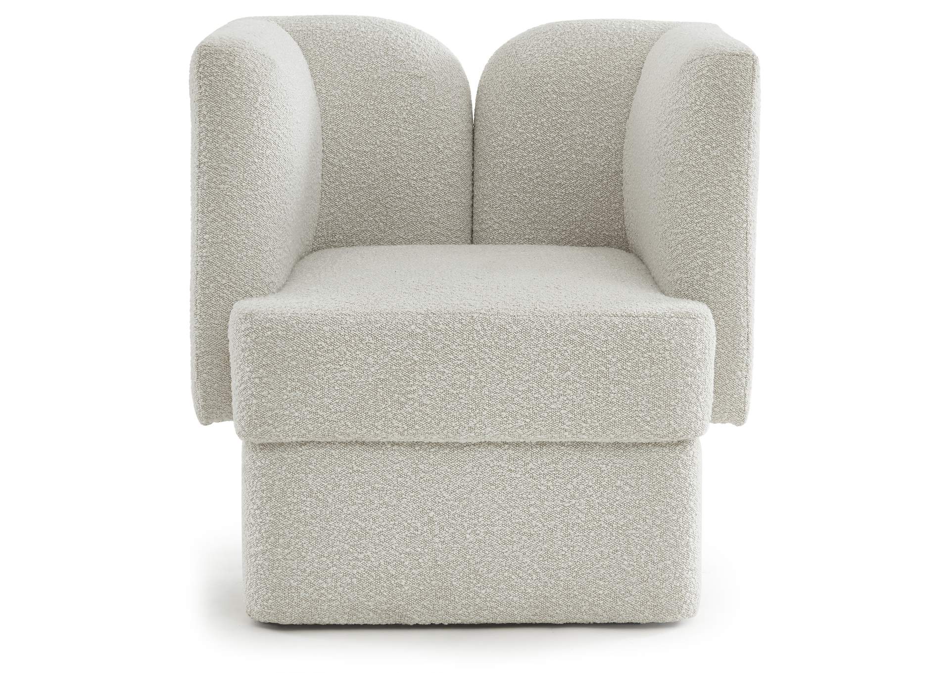 Marcel Cream Boucle Fabric Chair,Meridian Furniture