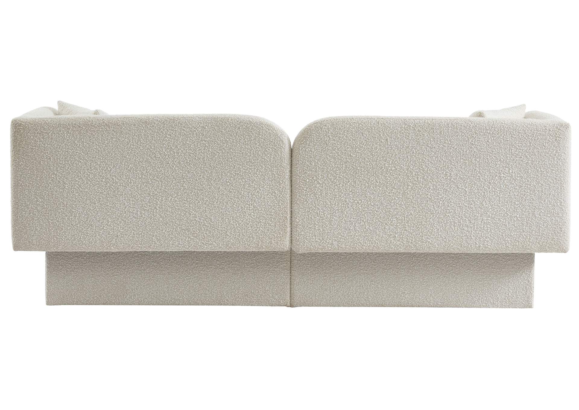 Marcel Cream Boucle Fabric Sofa,Meridian Furniture