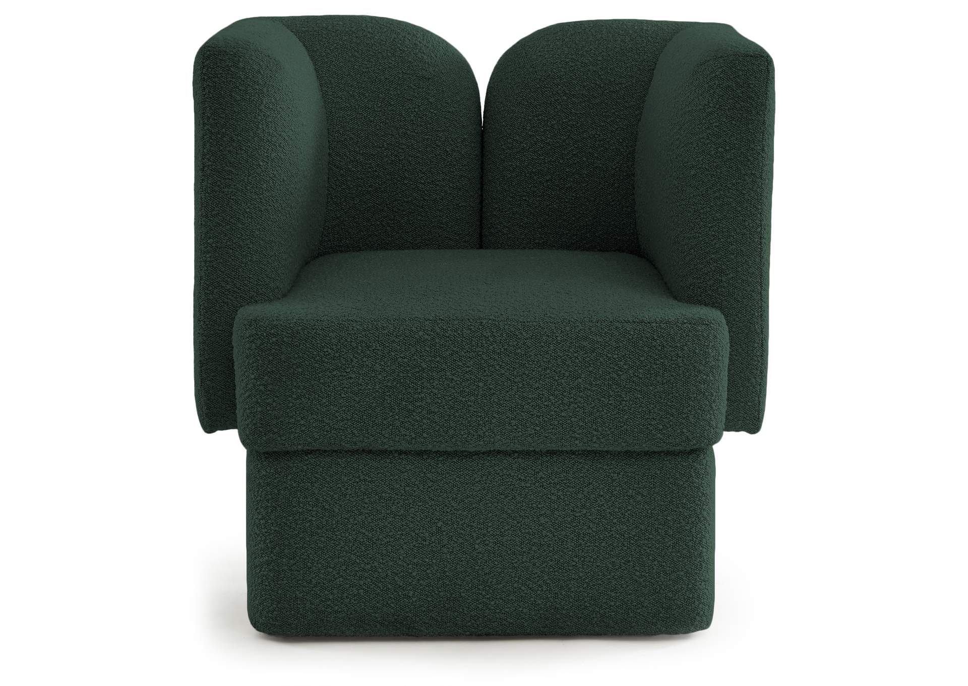 Marcel Green Boucle Fabric Chair,Meridian Furniture