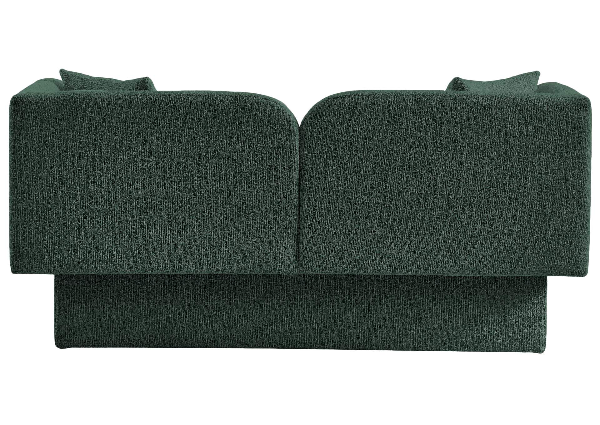 Marcel Green Boucle Fabric Loveseat,Meridian Furniture