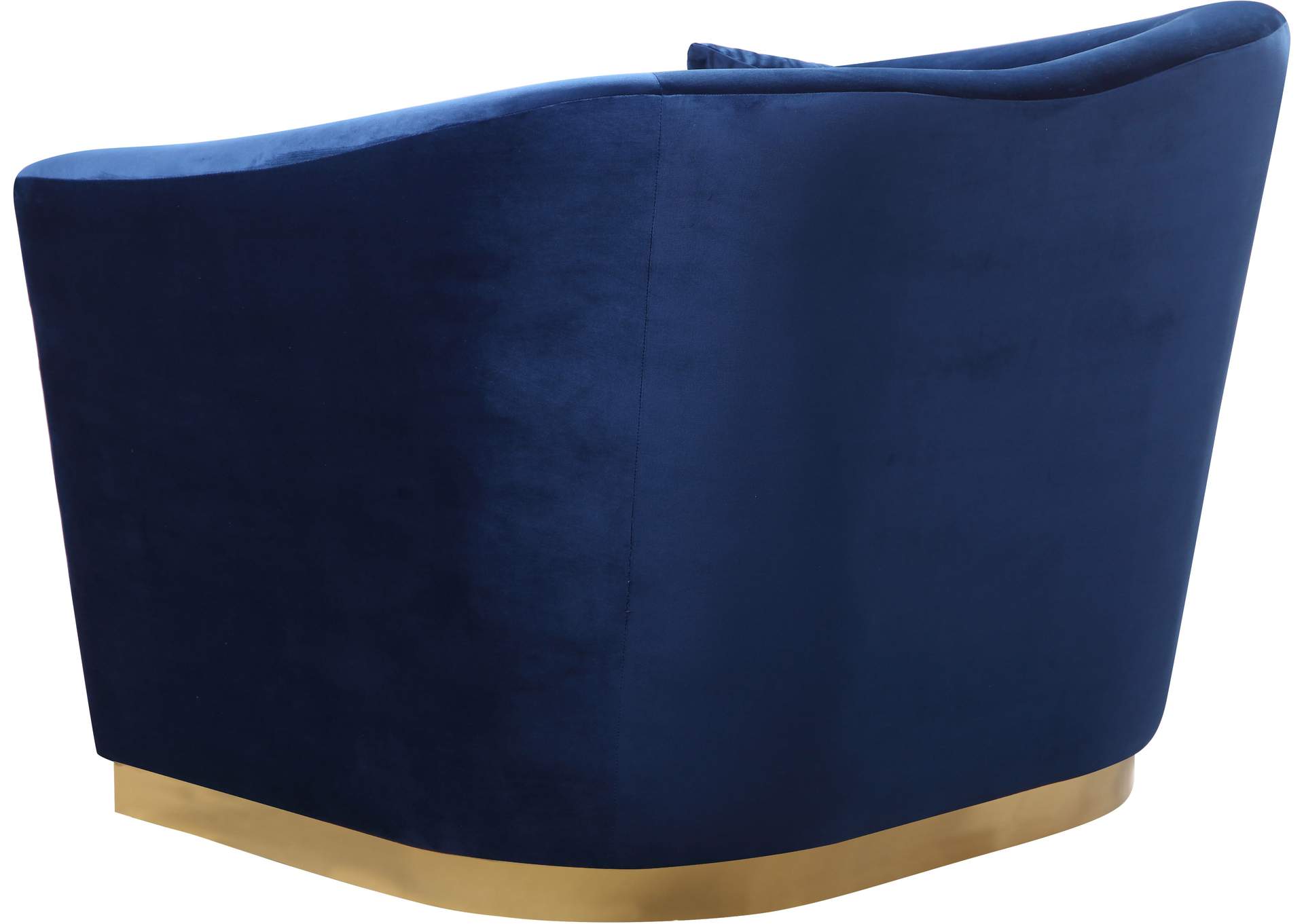 Arabella Navy Velvet Chair,Meridian Furniture