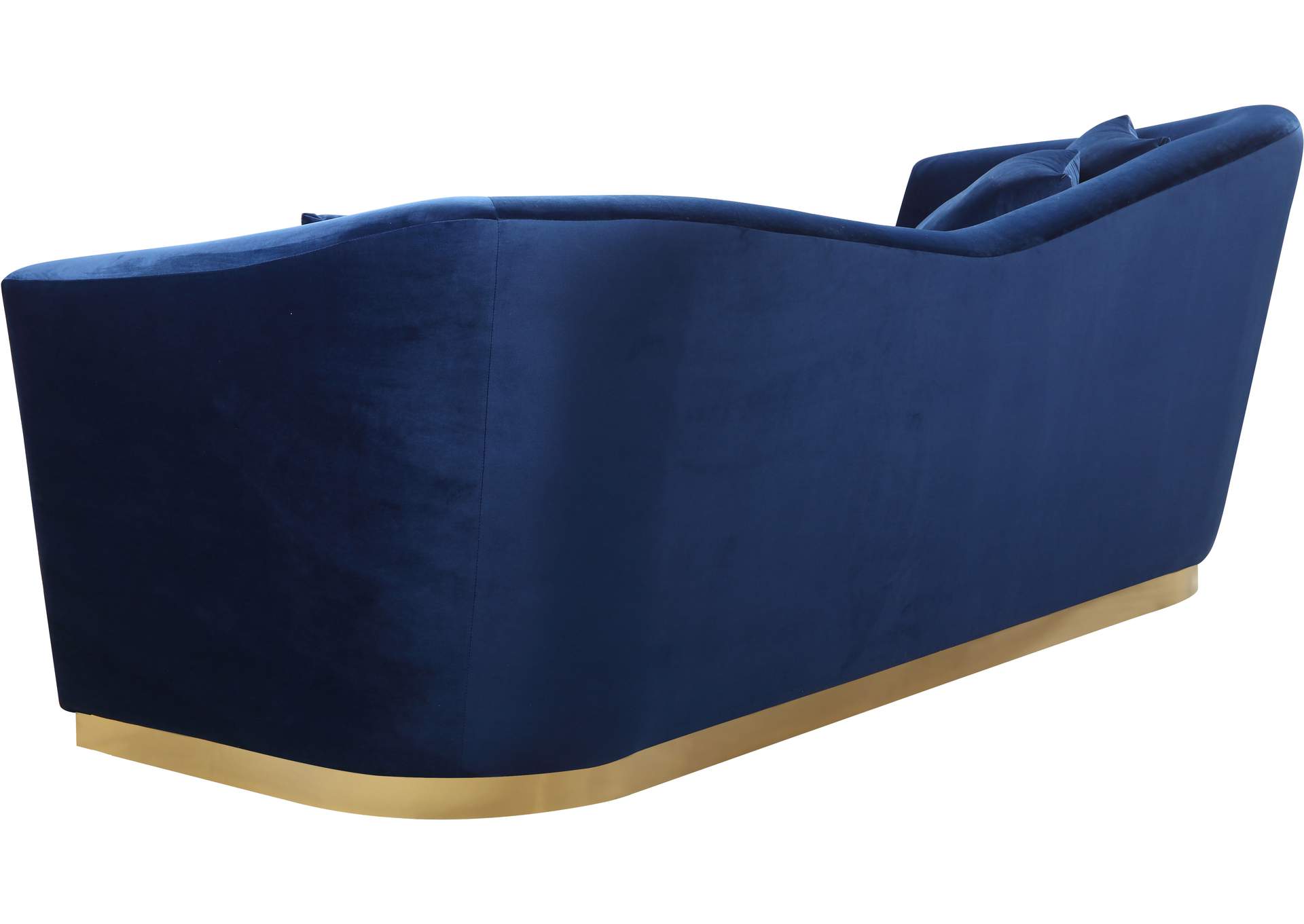 Arabella Navy Velvet Sofa,Meridian Furniture