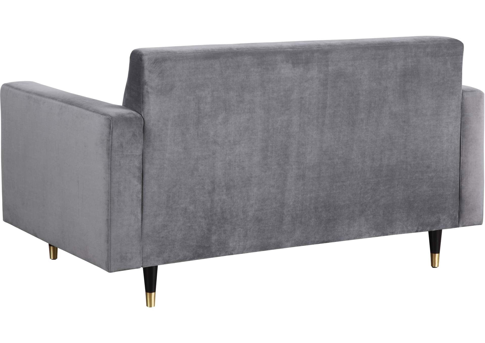 Lola Grey Velvet Loveseat,Meridian Furniture