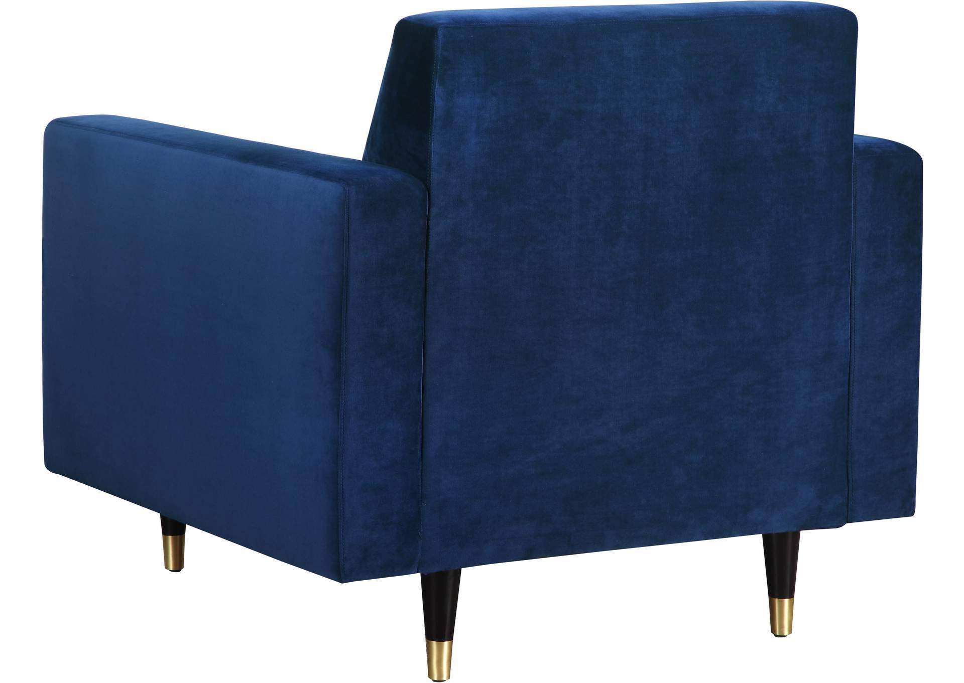 Lola Navy Velvet Chair,Meridian Furniture