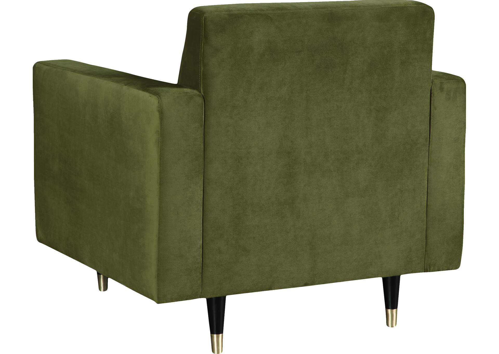 Lola Olive Velvet Chair,Meridian Furniture