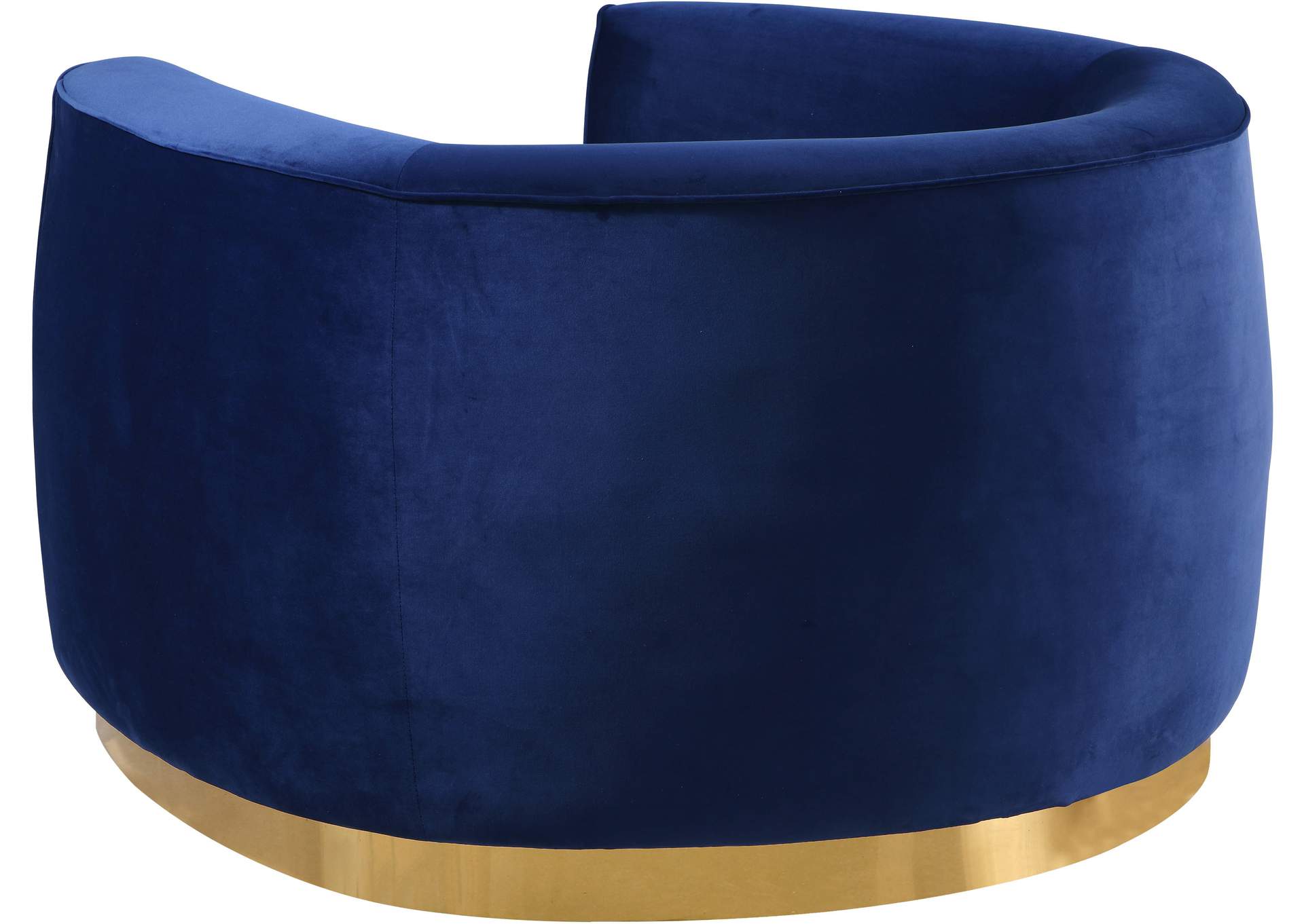 Julian Navy Velvet Chair,Meridian Furniture