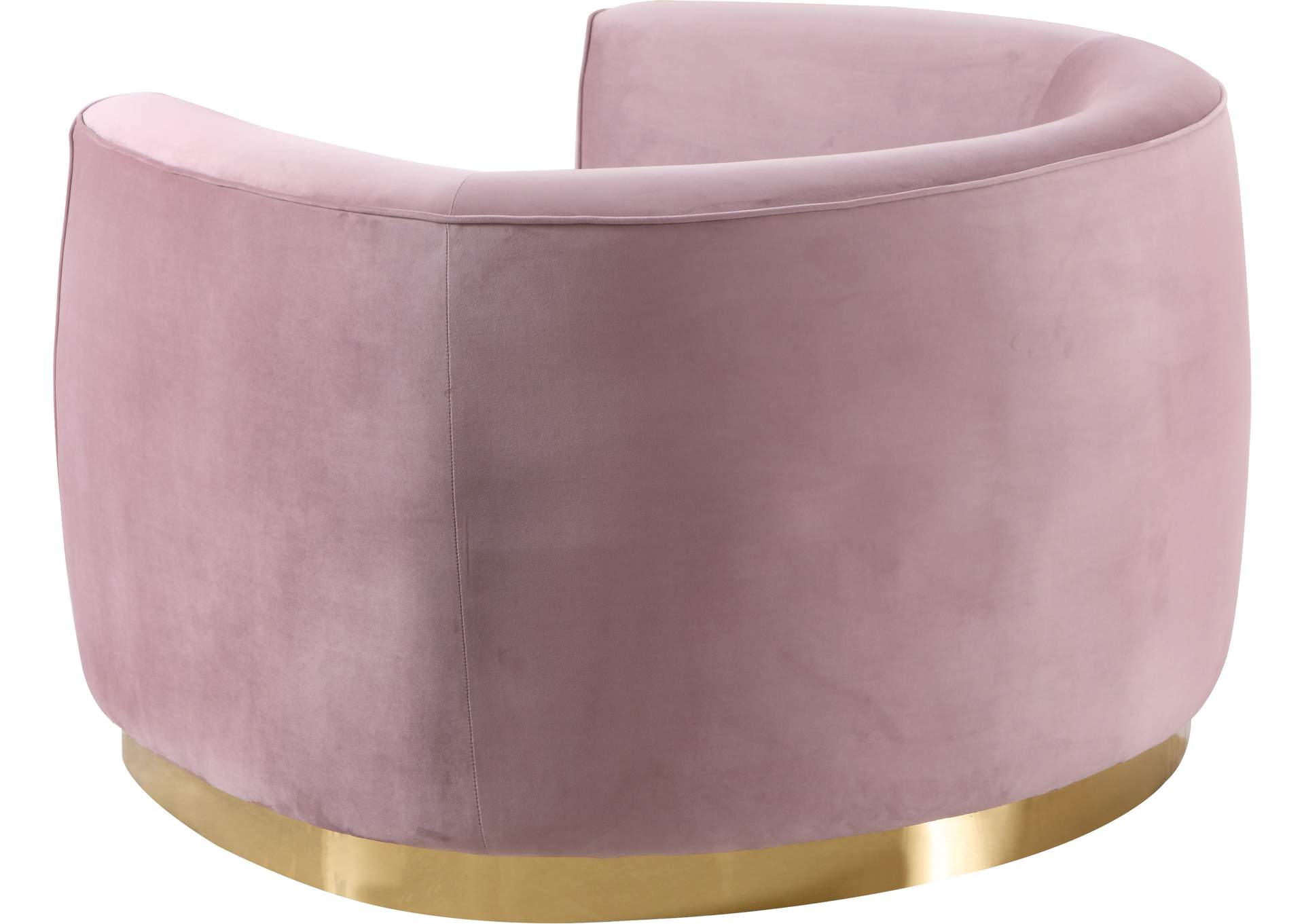 Julian Pink Velvet Chair,Meridian Furniture