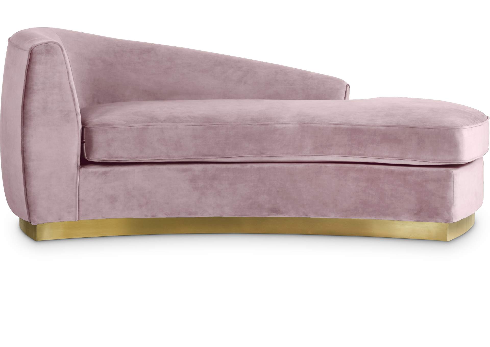 Pink cheap velvet chaise