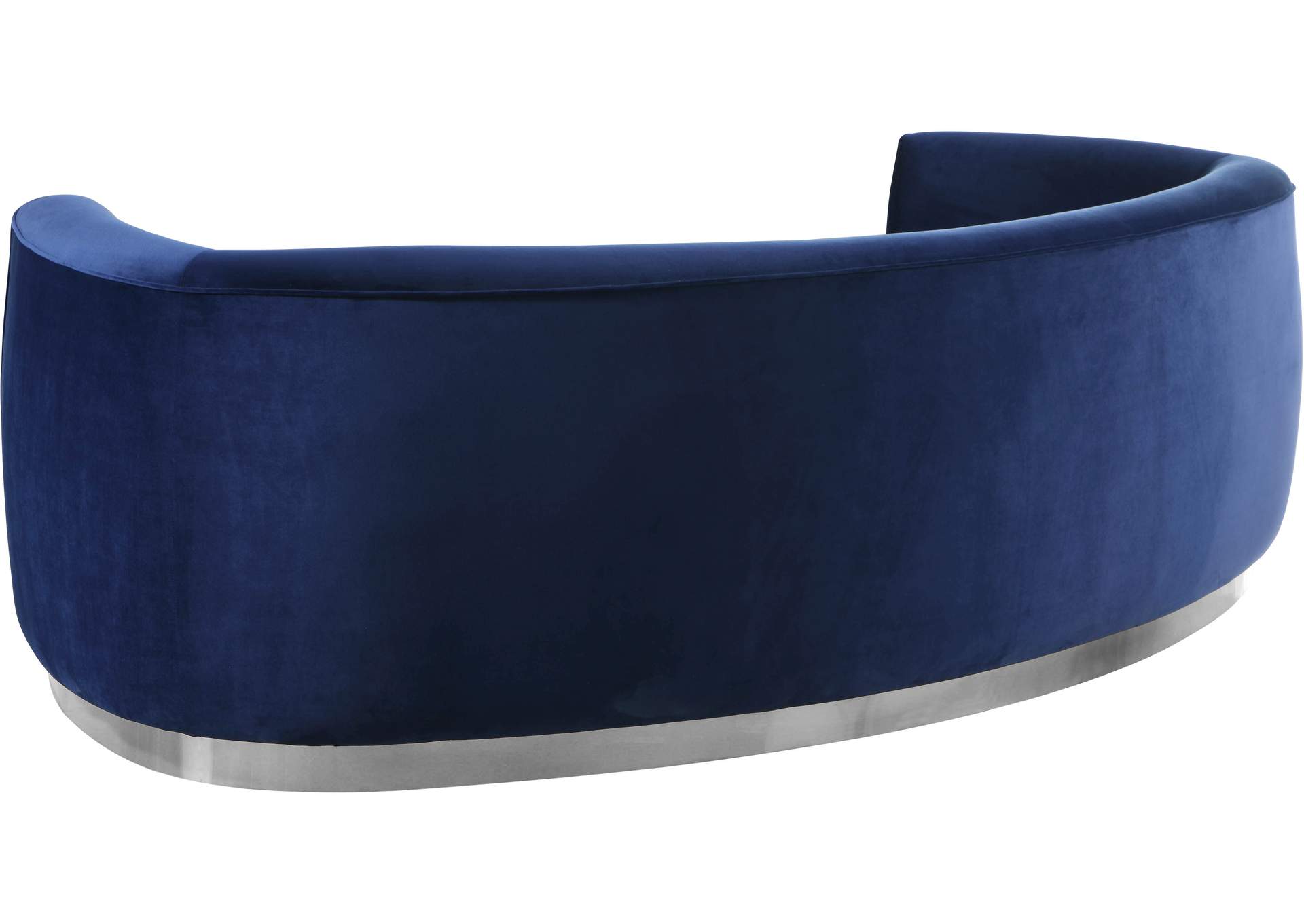 Julian Navy Velvet Sofa,Meridian Furniture