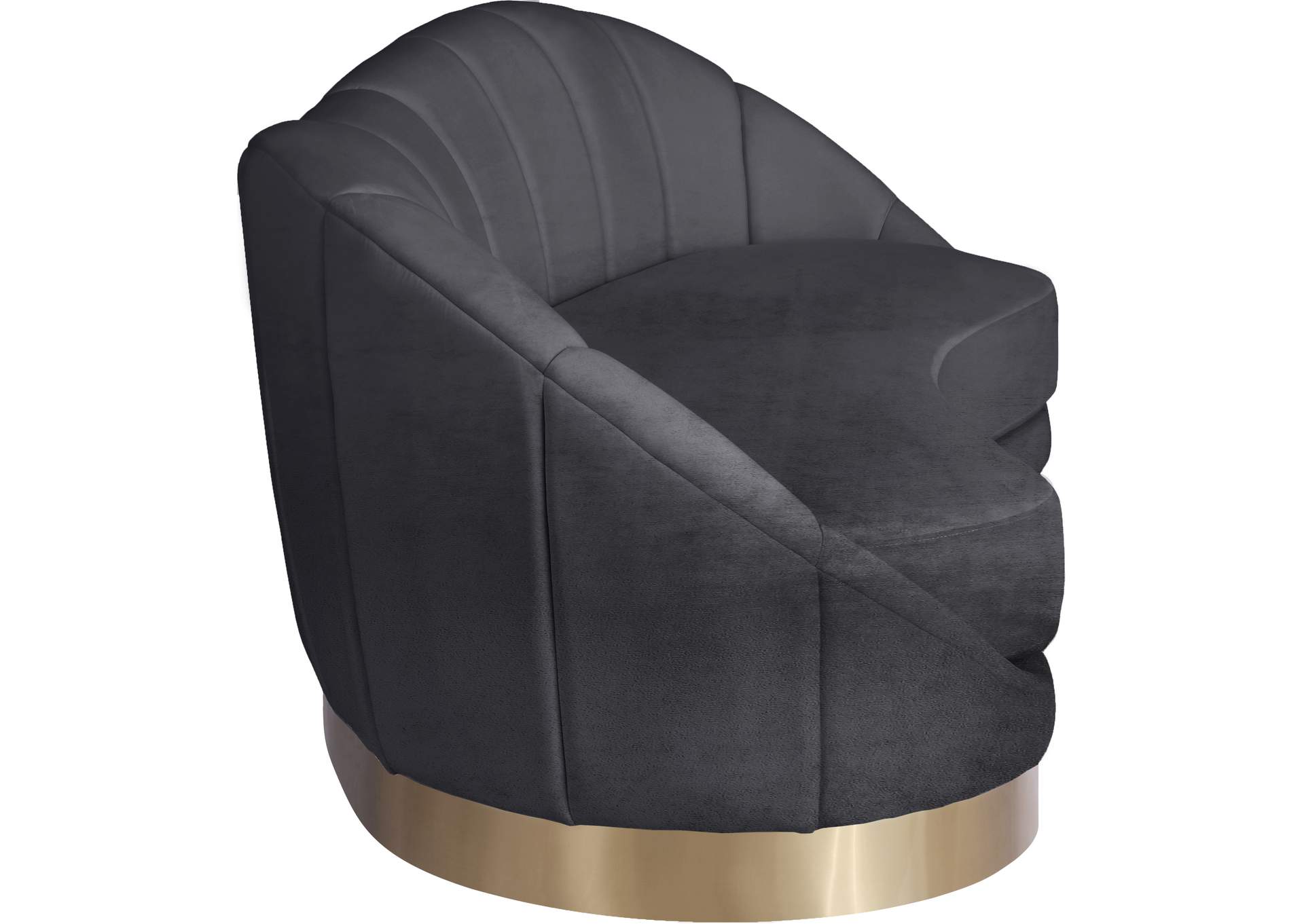 Shelly Grey Velvet Sofa,Meridian Furniture