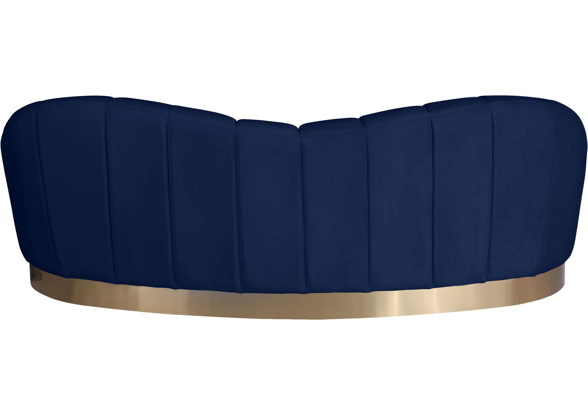 Shelly Navy Velvet Sofa,Meridian Furniture