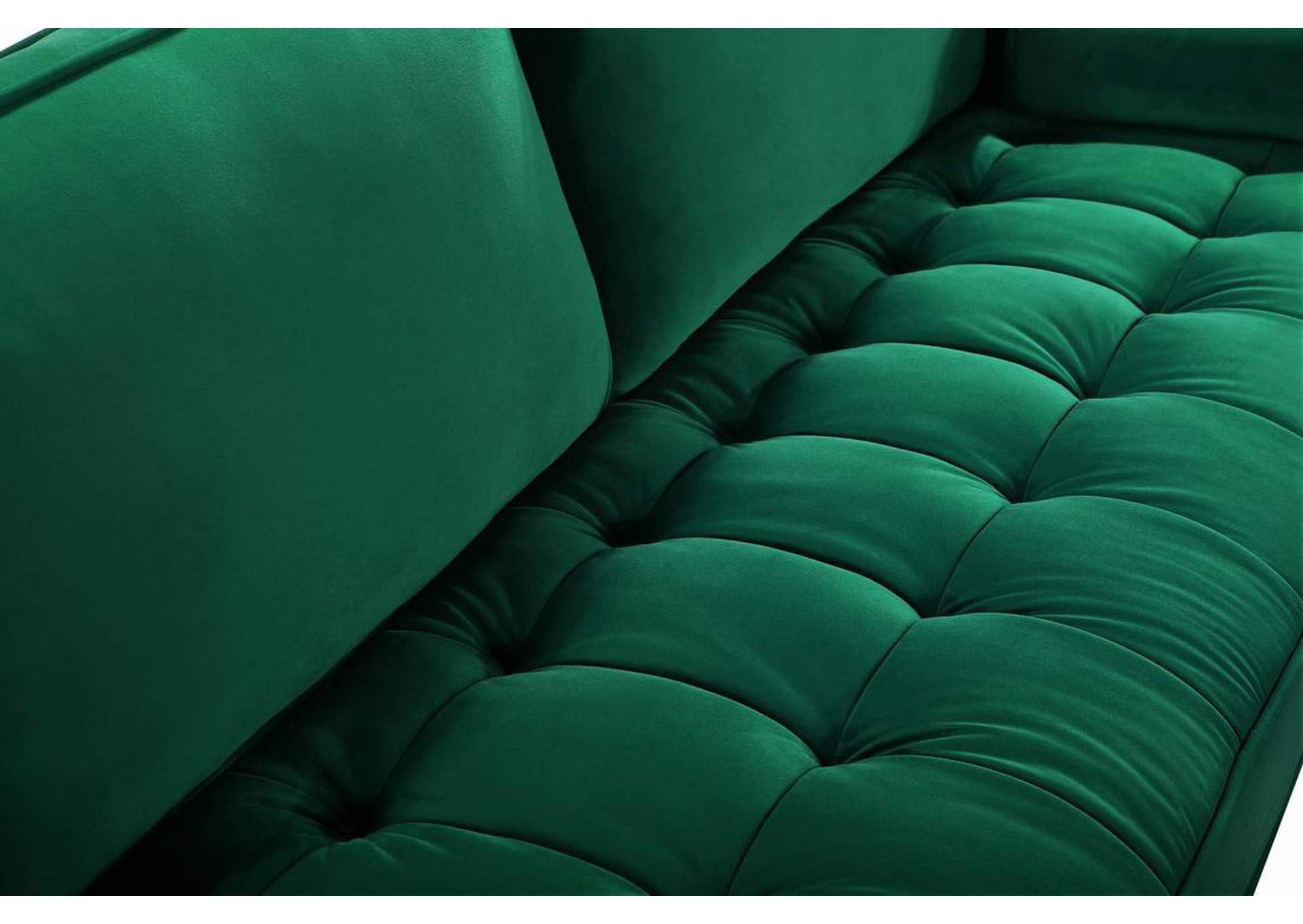 Emily Green Velvet Chair,Meridian Furniture