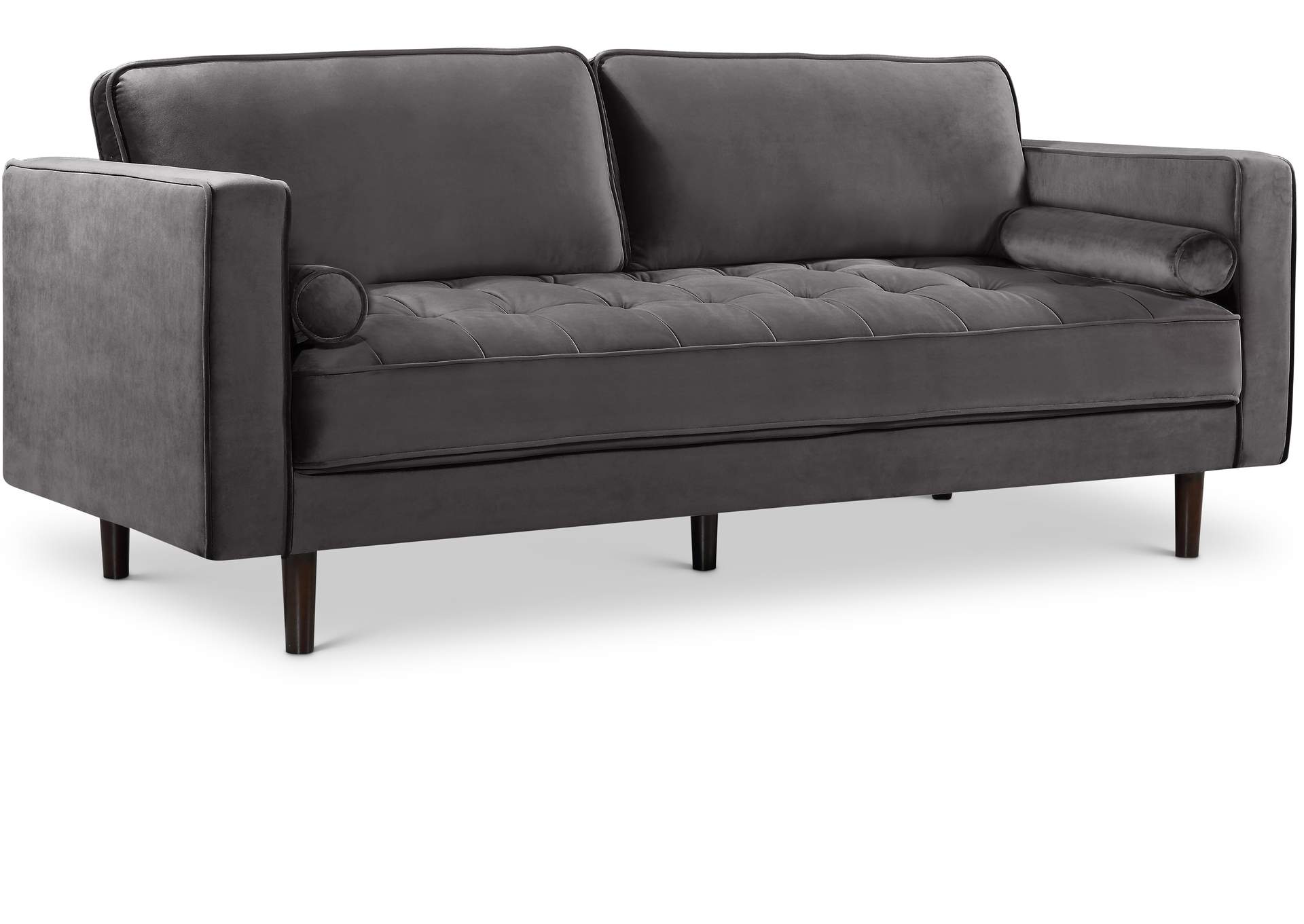 Emily Grey Velvet Sofa,Meridian Furniture