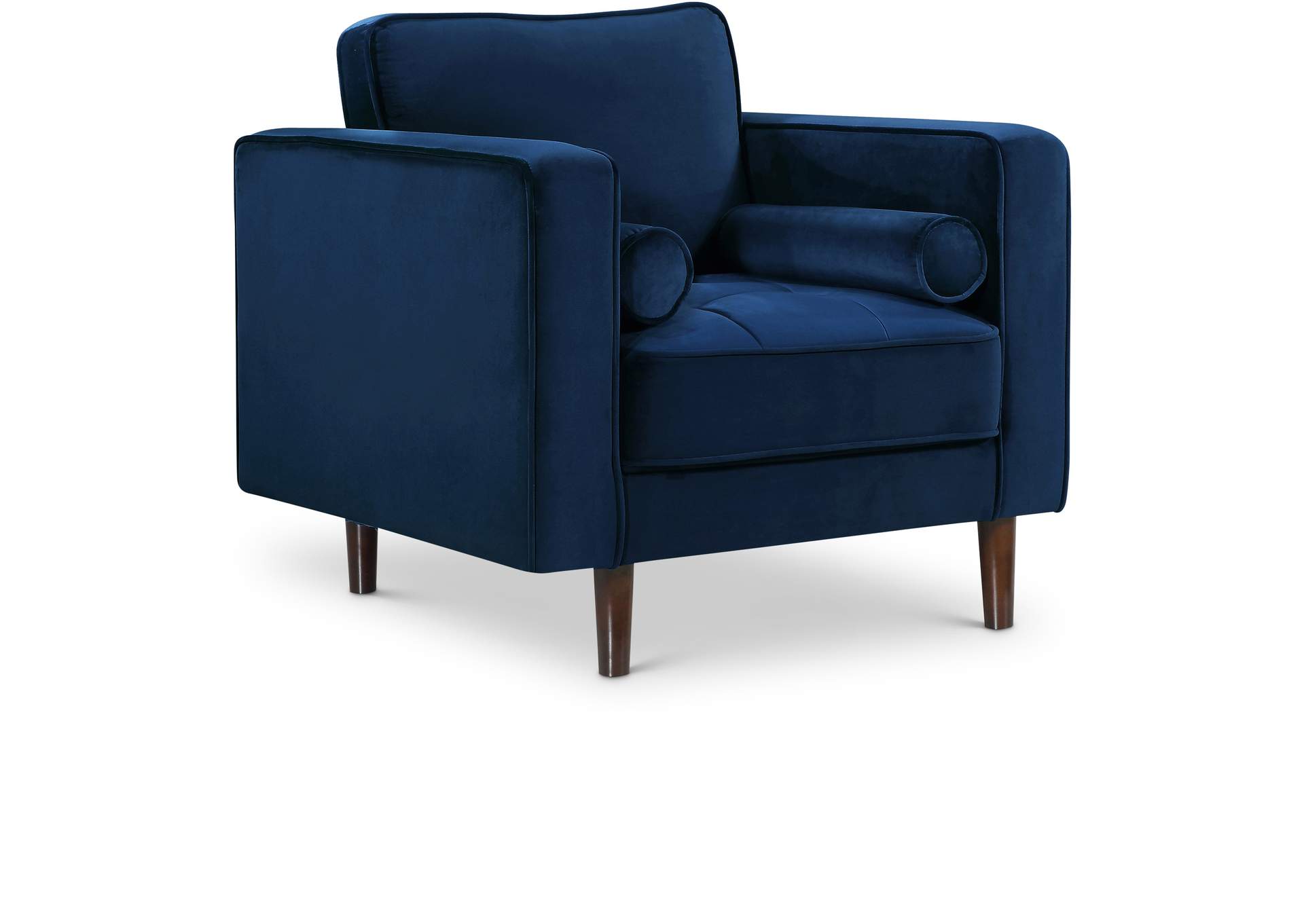 Emily Navy Velvet Chair,Meridian Furniture