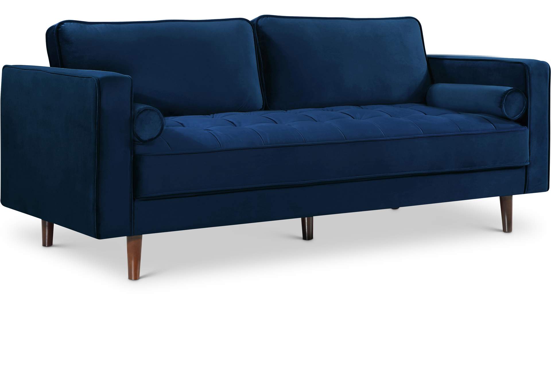 Emily Navy Velvet Sofa,Meridian Furniture