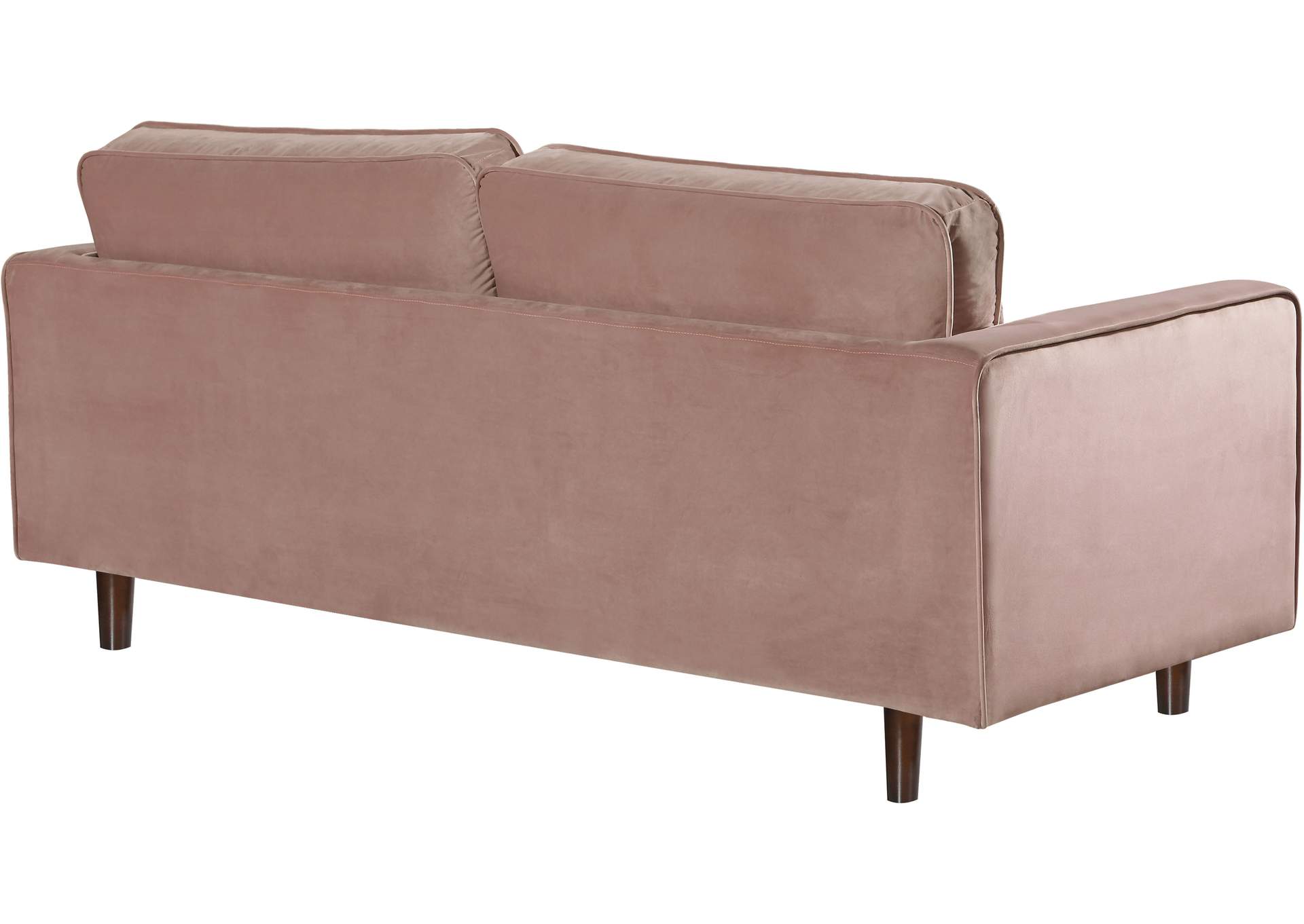 Emily Pink Velvet Loveseat,Meridian Furniture