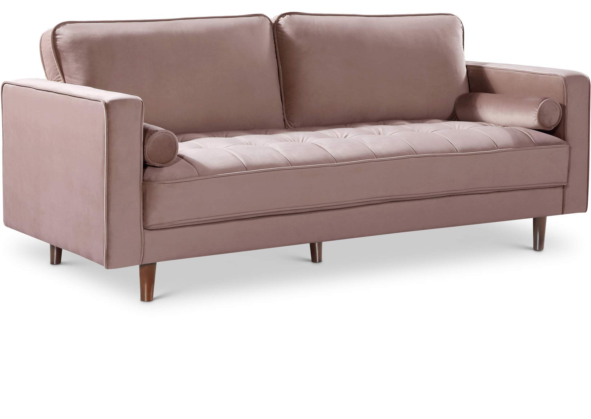 Emily Pink Velvet Sofa,Meridian Furniture