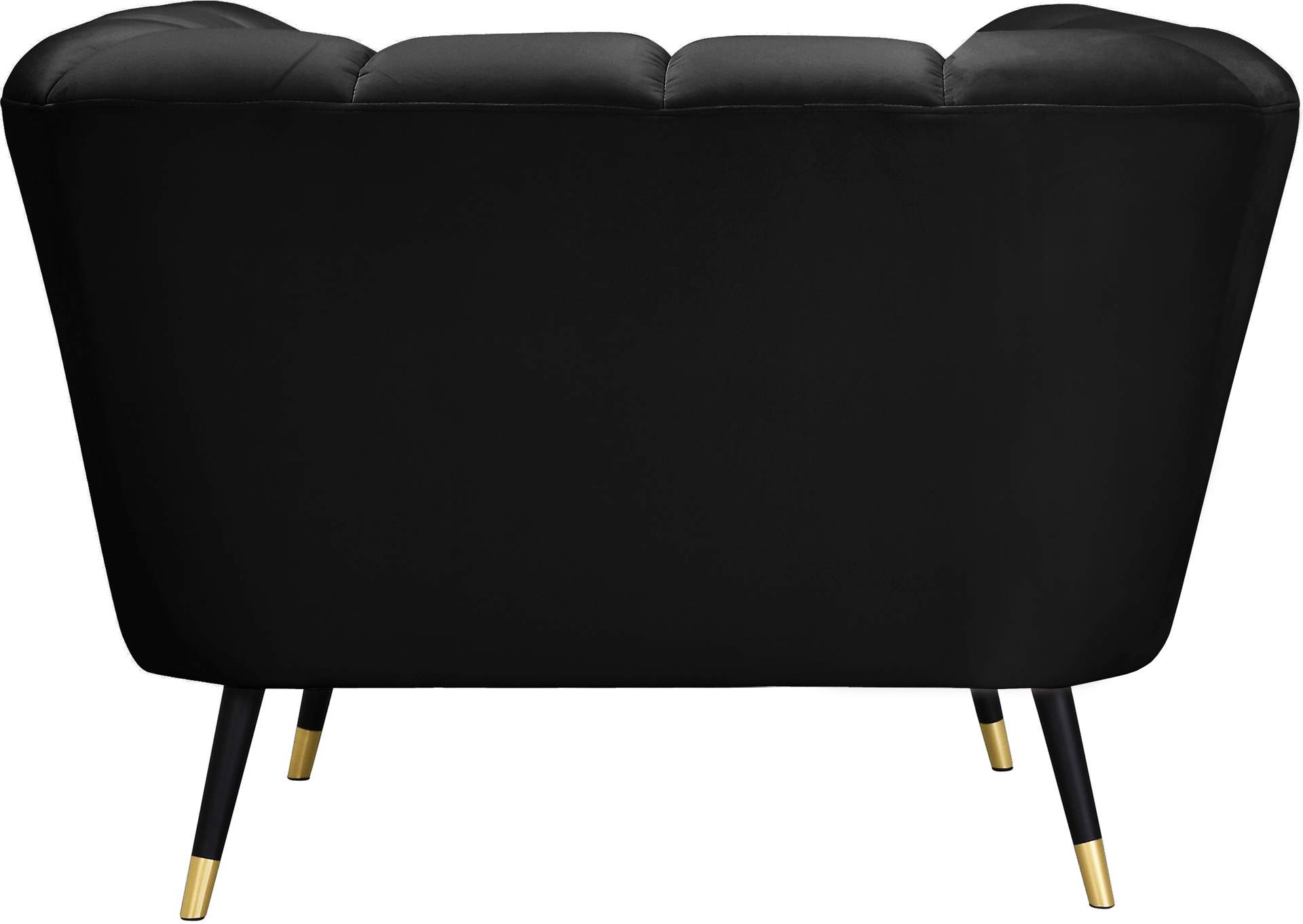 Beaumont Black Velvet Chair,Meridian Furniture