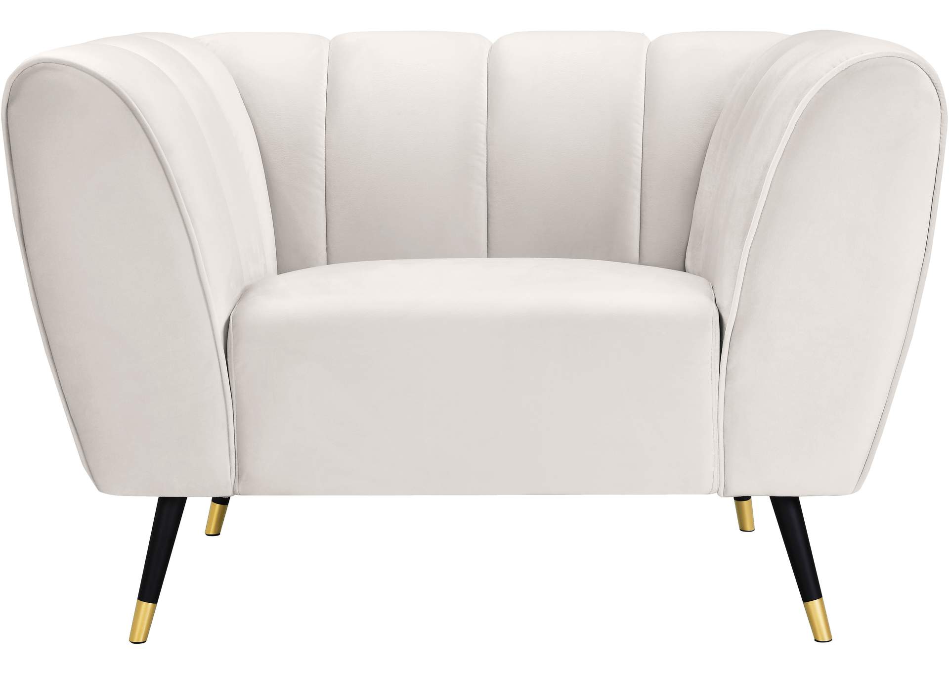 Beaumont Cream Velvet Chair,Meridian Furniture