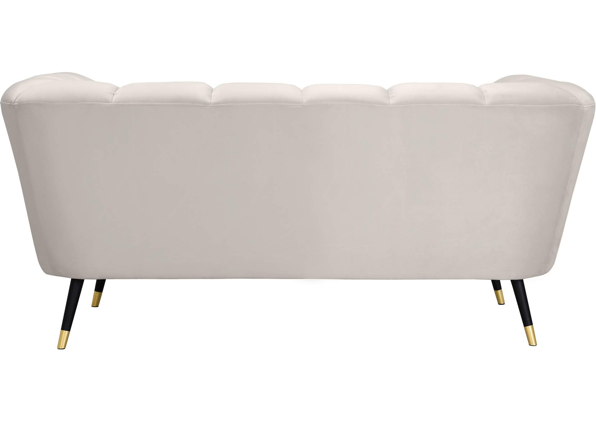 Beaumont Cream Velvet Loveseat,Meridian Furniture