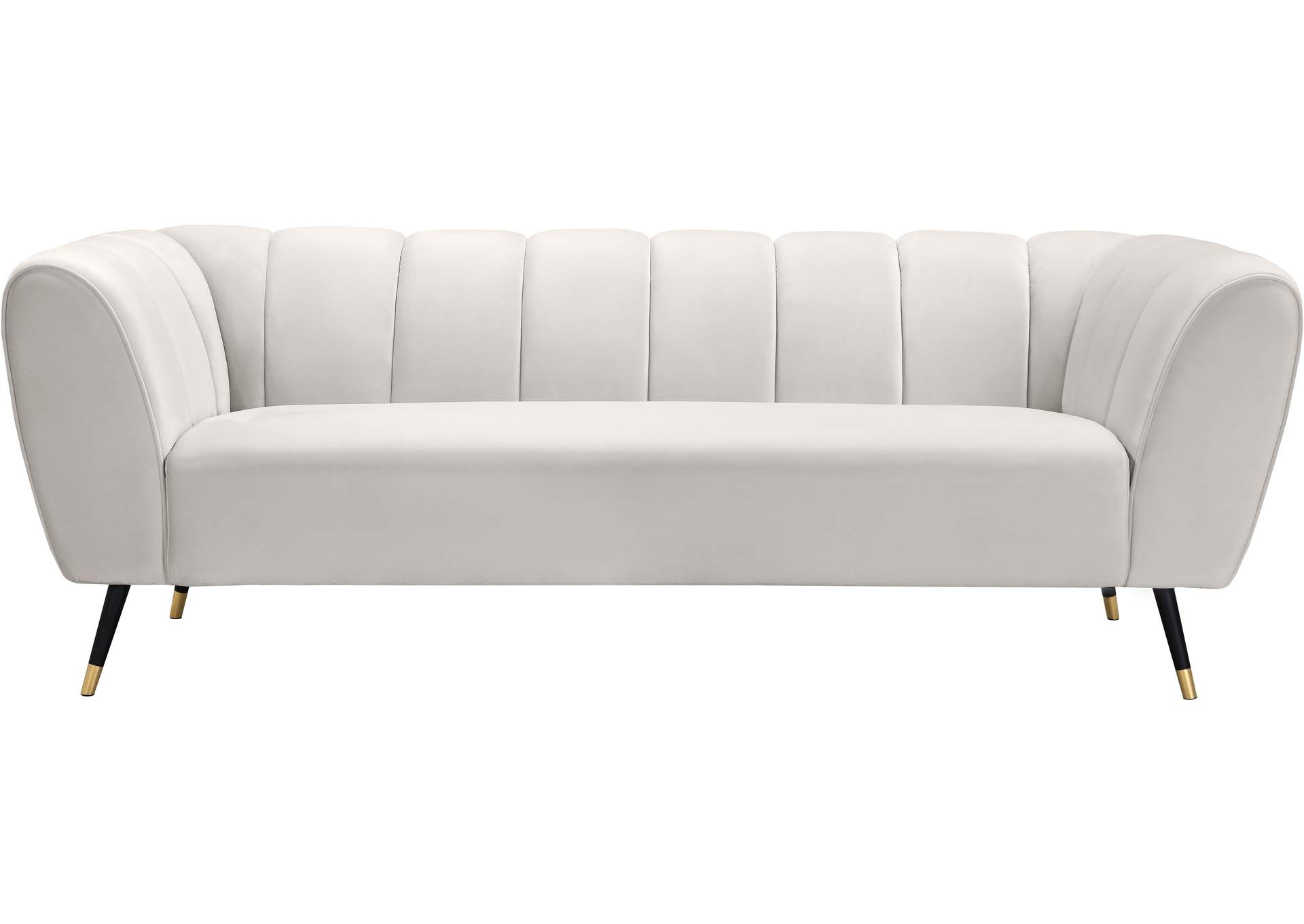 Beaumont Cream Velvet Sofa,Meridian Furniture