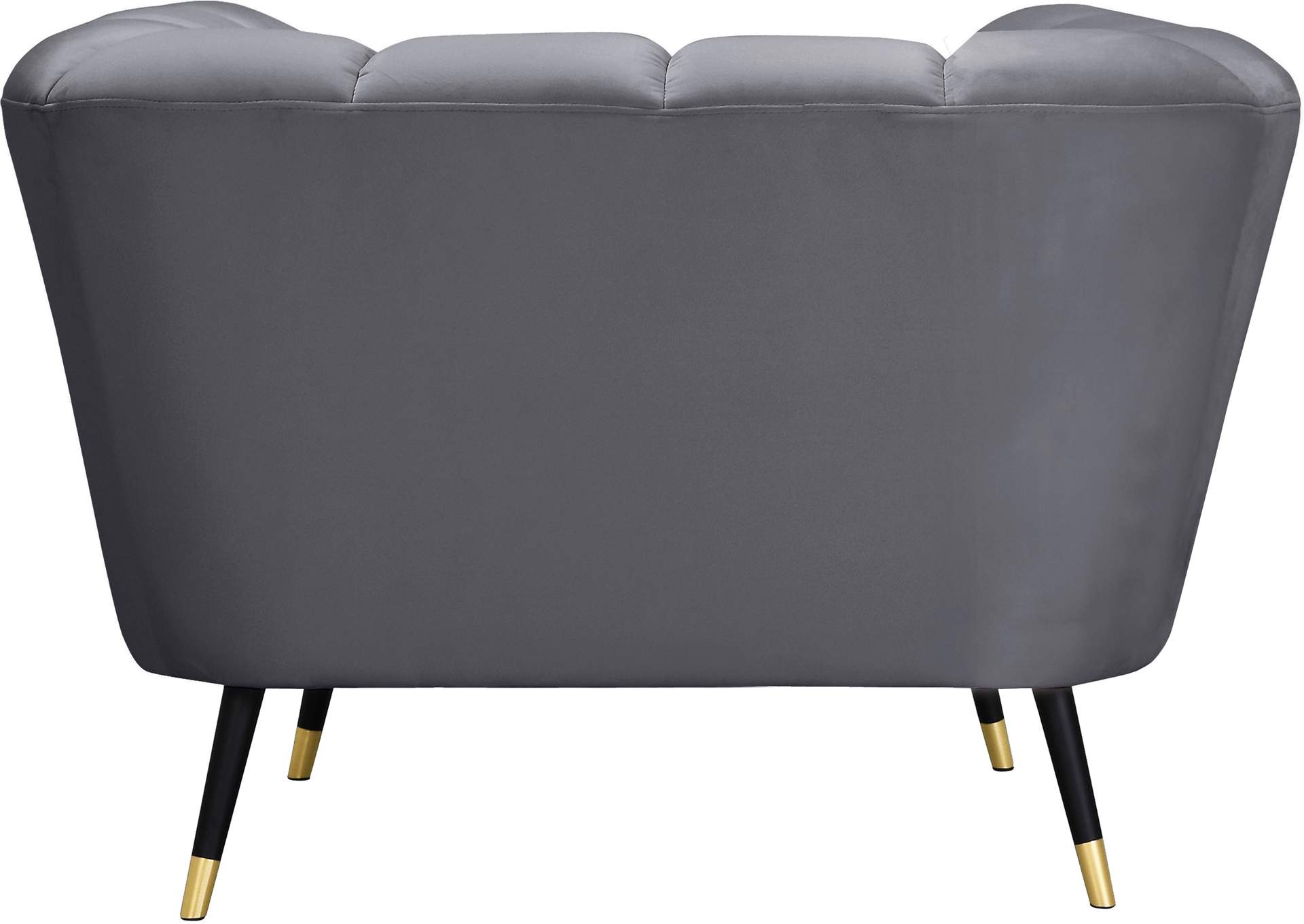 Beaumont Grey Velvet Chair,Meridian Furniture